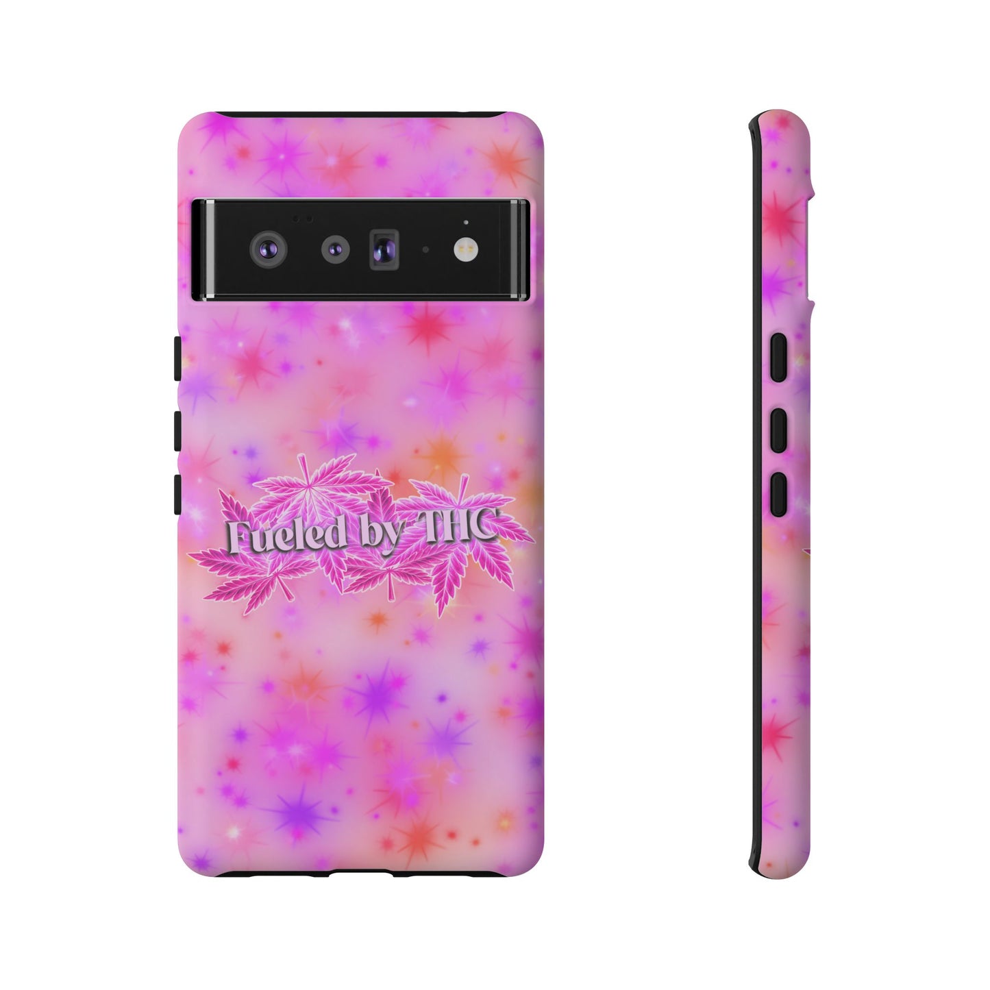 Tough Case — "Fueled by THC" Pink Tie-Dye Phone Cover