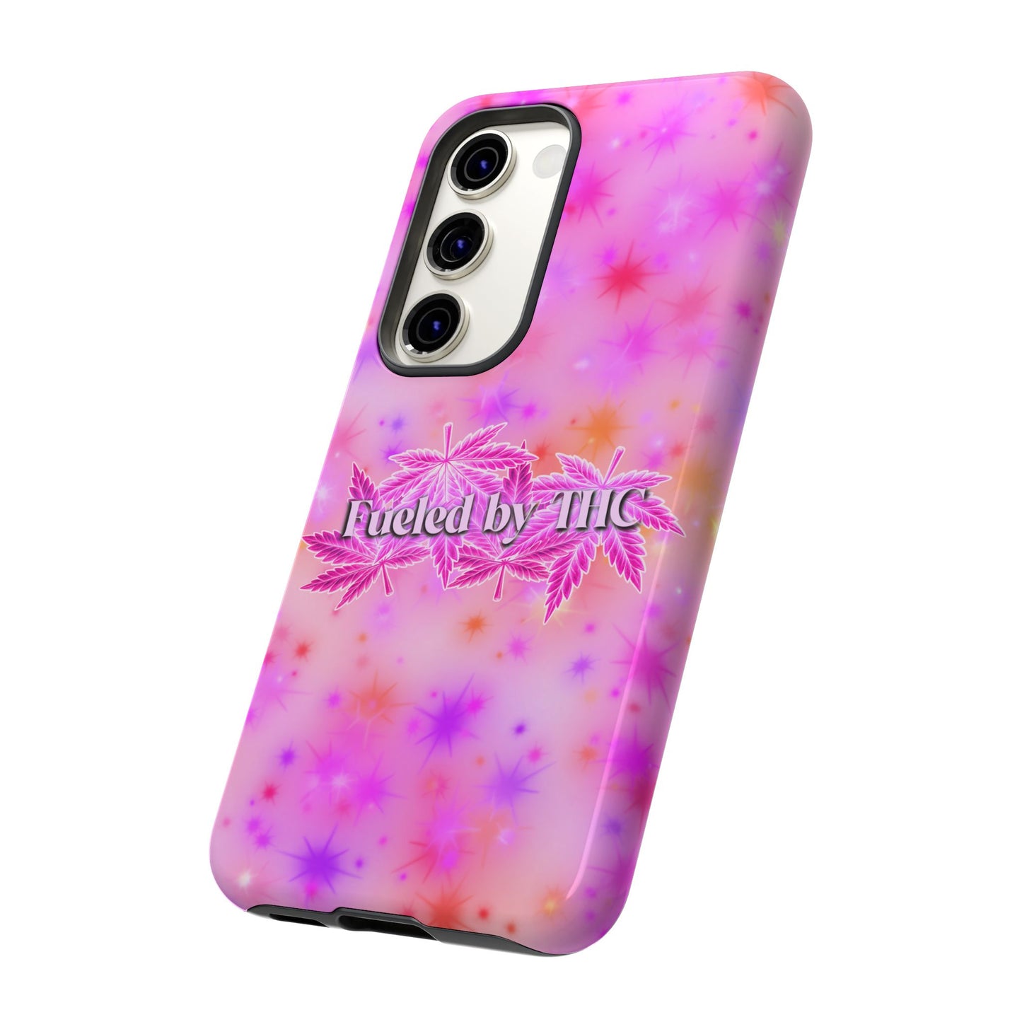 Tough Case — "Fueled by THC" Pink Tie-Dye Phone Cover
