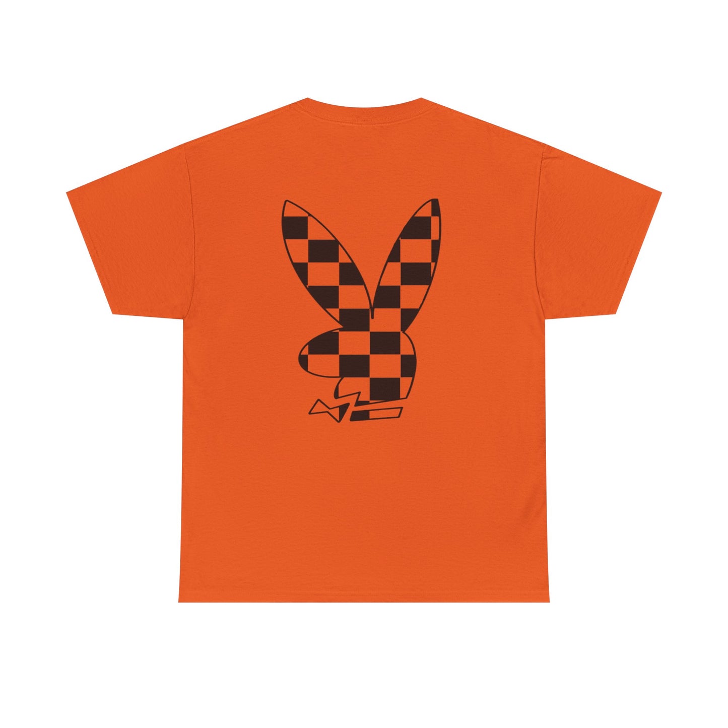 Checkerboard Bunny Tee — Retro Skate-Inspired Graphic T-Shirt