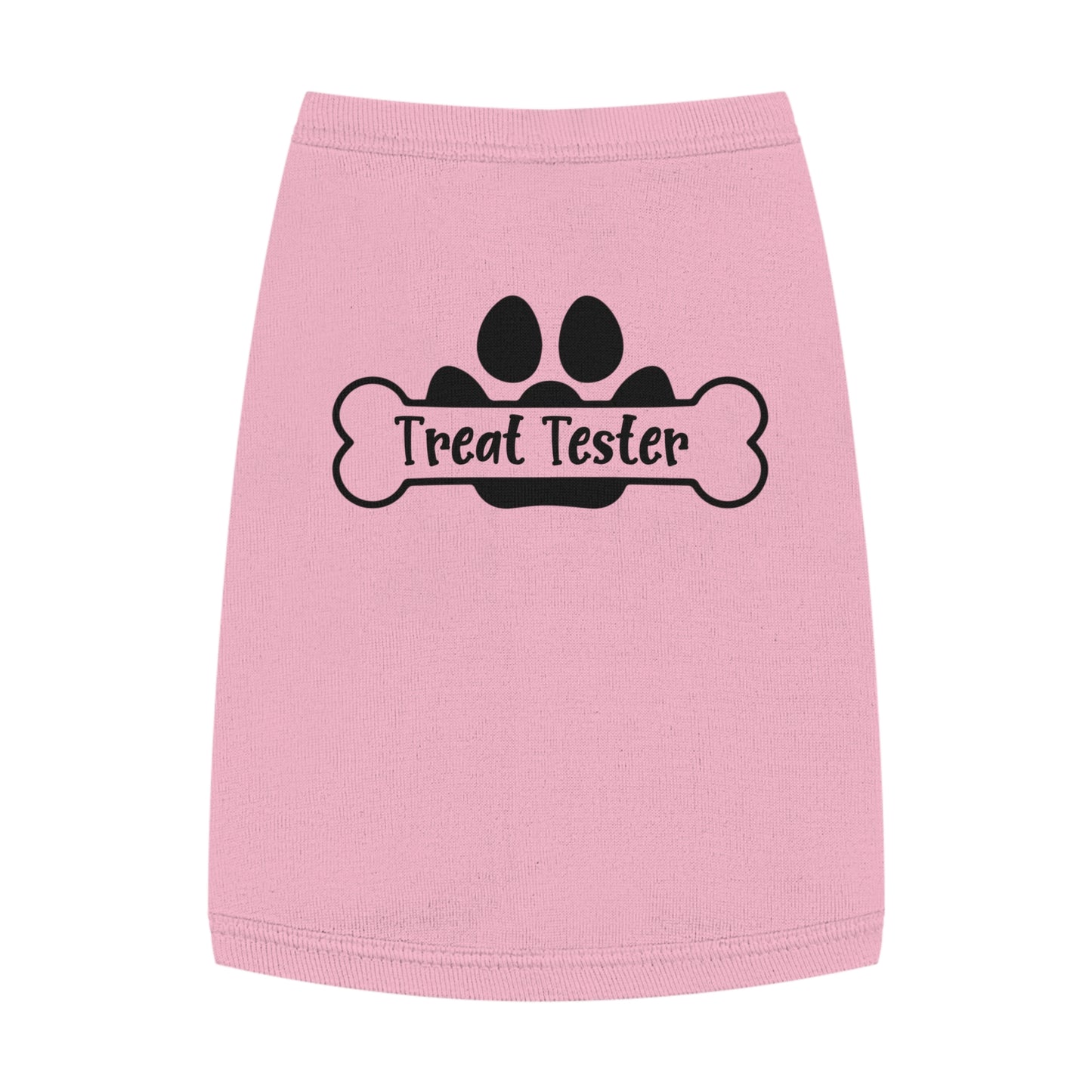 Pet Tank Top - "Treat Tester" Paw Print Bone Dog Shirt