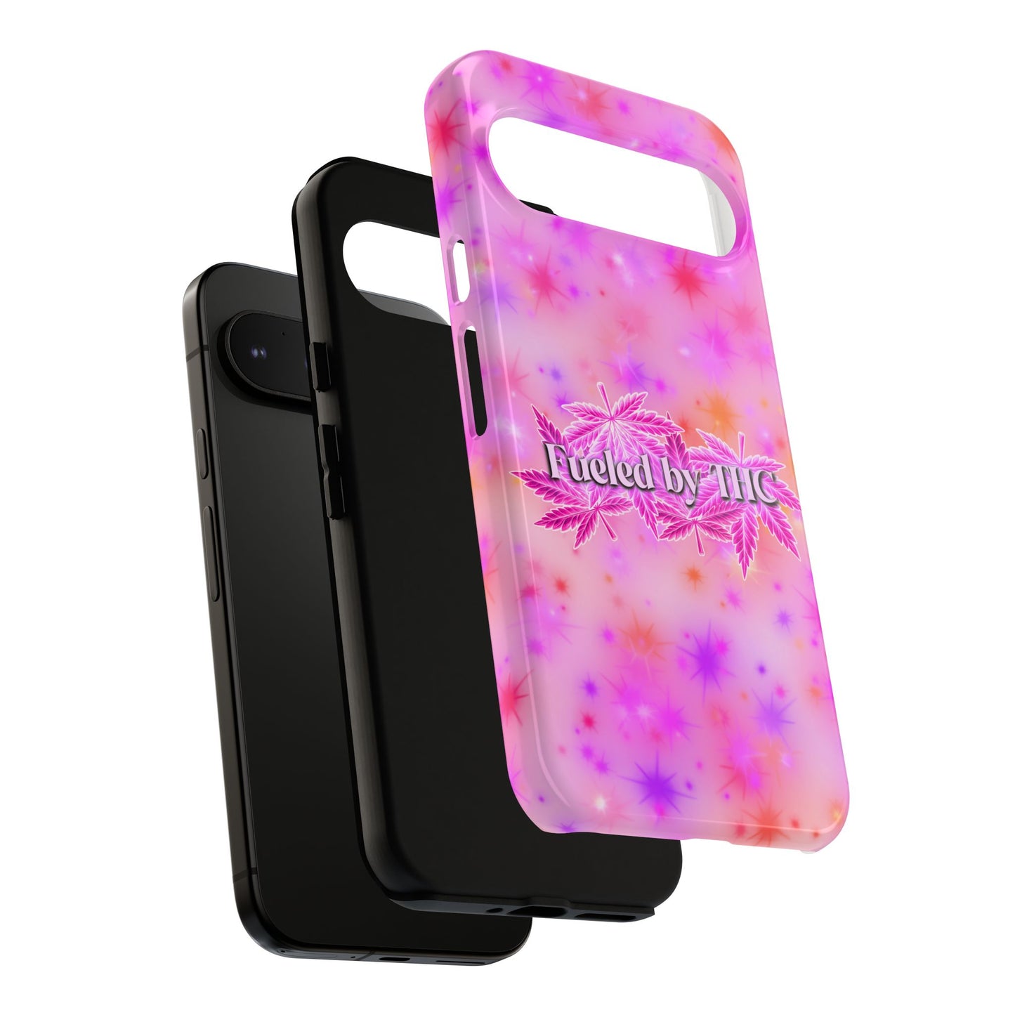 Tough Case — "Fueled by THC" Pink Tie-Dye Phone Cover