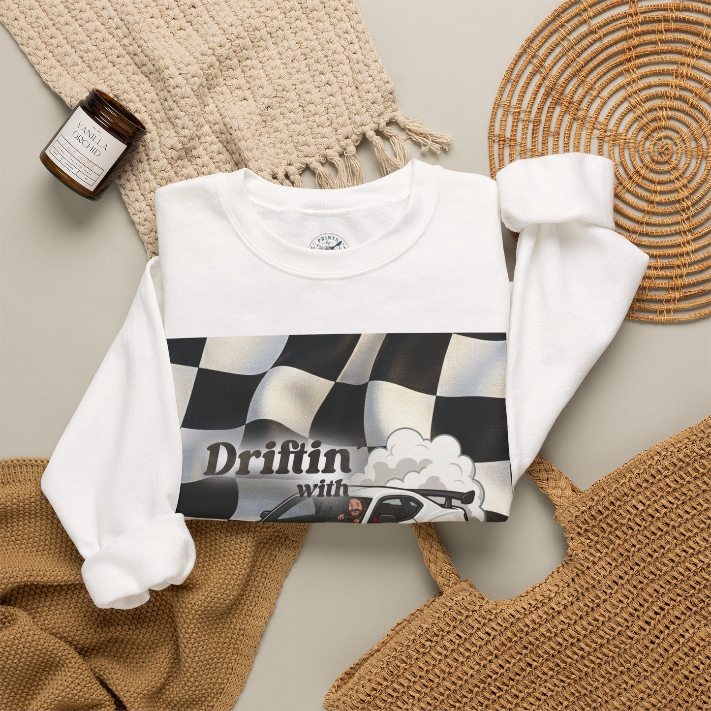 Drifting with Jesus Unisex Heavy Blend™ Crewneck Sweatshirt