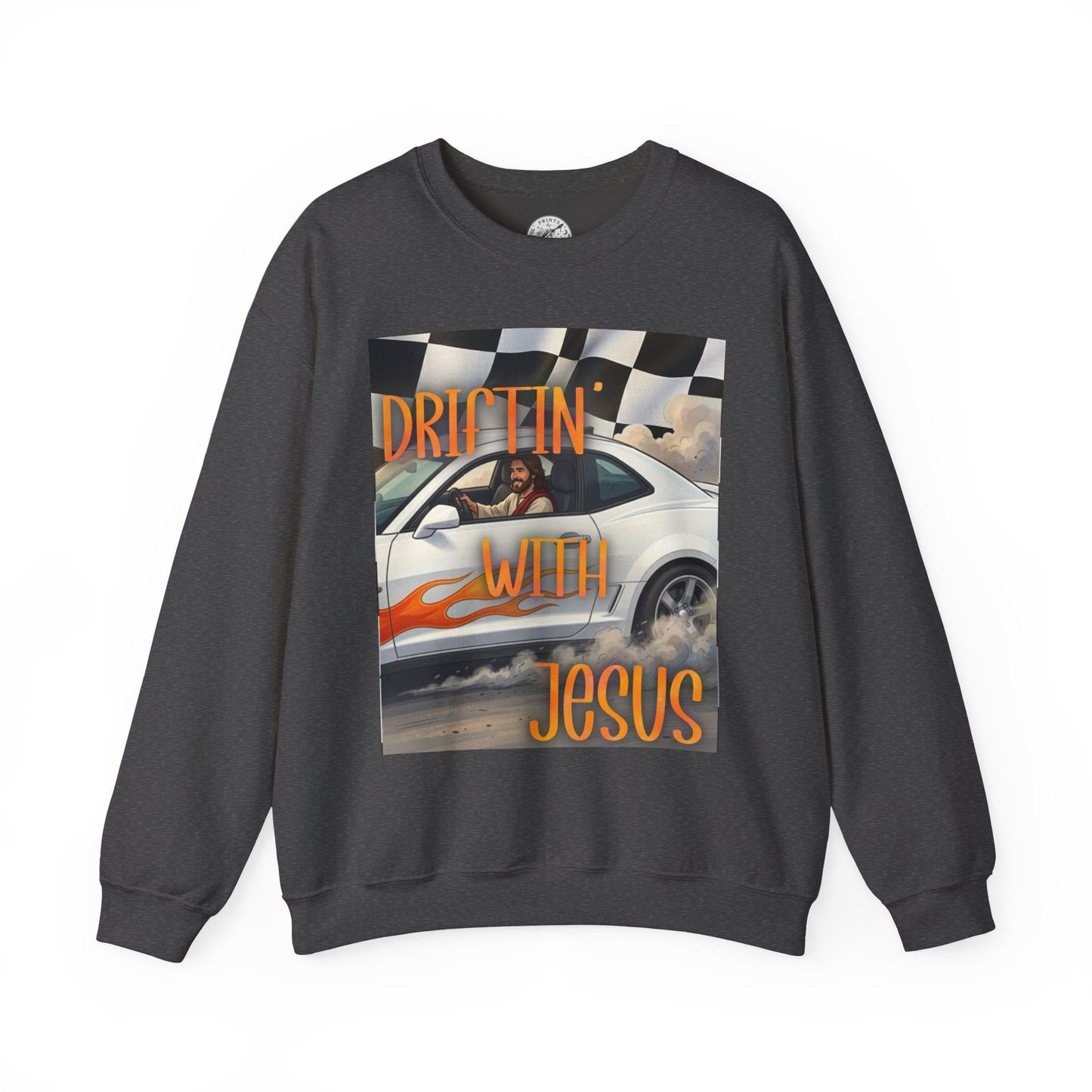 Drifting with Jesus Unisex Heavy Blend™ Crewneck Sweatshirt