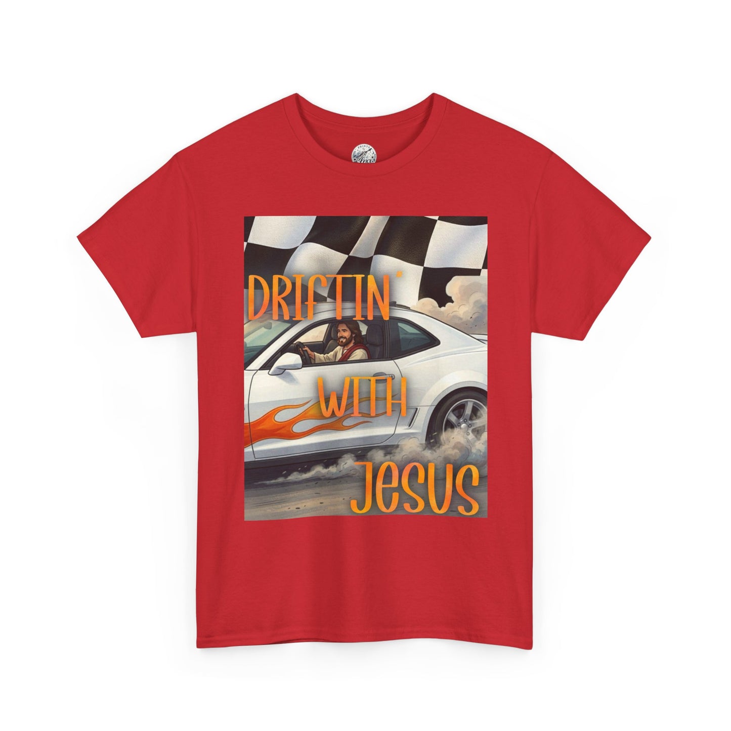 Driftin' with Jesus T-Shirt — Christian Racing Graphic Tee