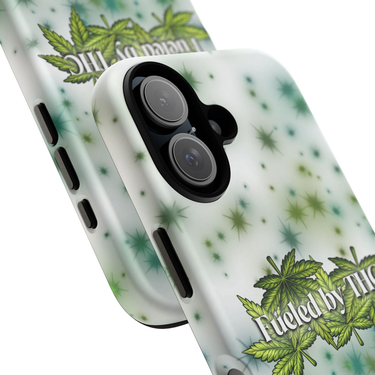 Phone Case — “Fueled by THC” Green Leaf Design