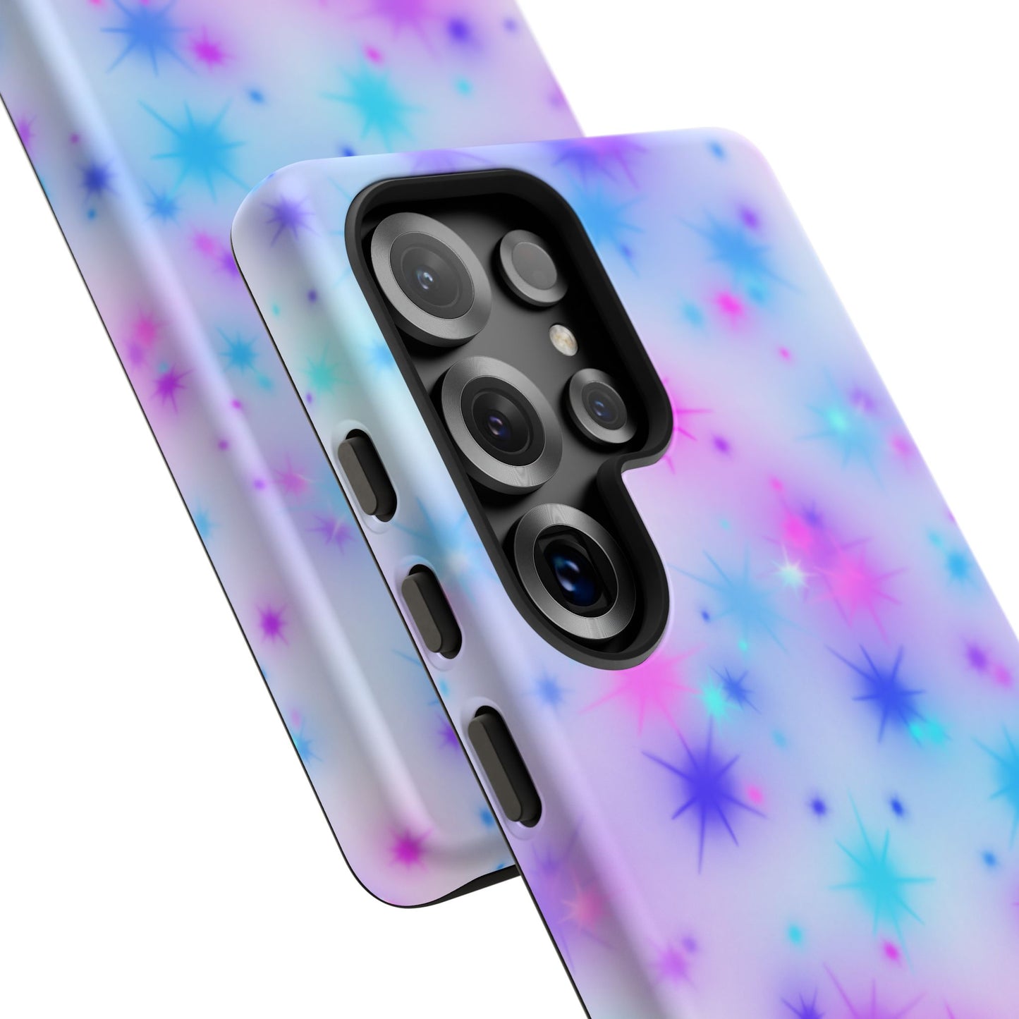 Galaxy Sparkle Tough Phone Case - Pastel Starburst Protective Cover