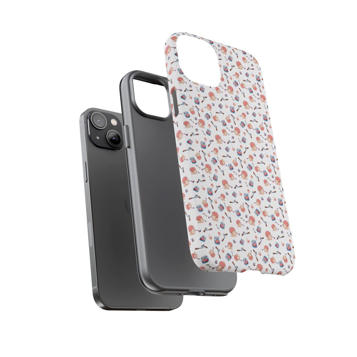 Lobotomy design Tough Phone Case – Durable Protective Cover with lobotomy Pattern
