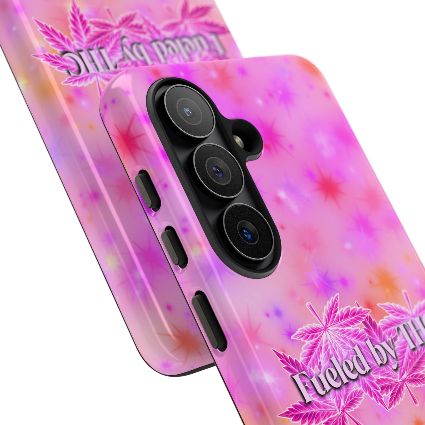 Tough Case — "Fueled by THC" Pink Tie-Dye Phone Cover