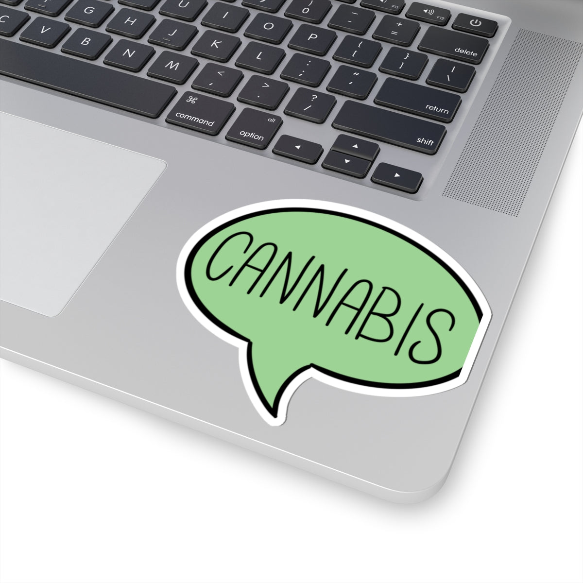 Cannabis Speech Bubble Kiss-Cut Sticker