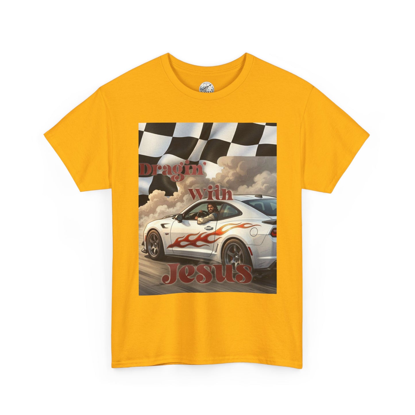 Racing With Jesus T-Shirt — Faith & Speed Graphic Tee