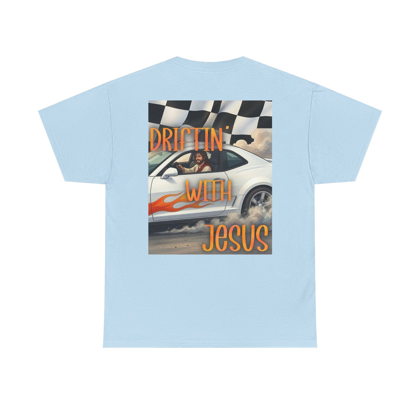 Driftin' With Jesus T-Shirt — Vintage Car Faith Graphic Tee