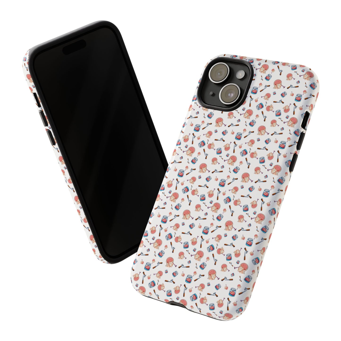 Lobotomy design Tough Phone Case – Durable Protective Cover with lobotomy Pattern