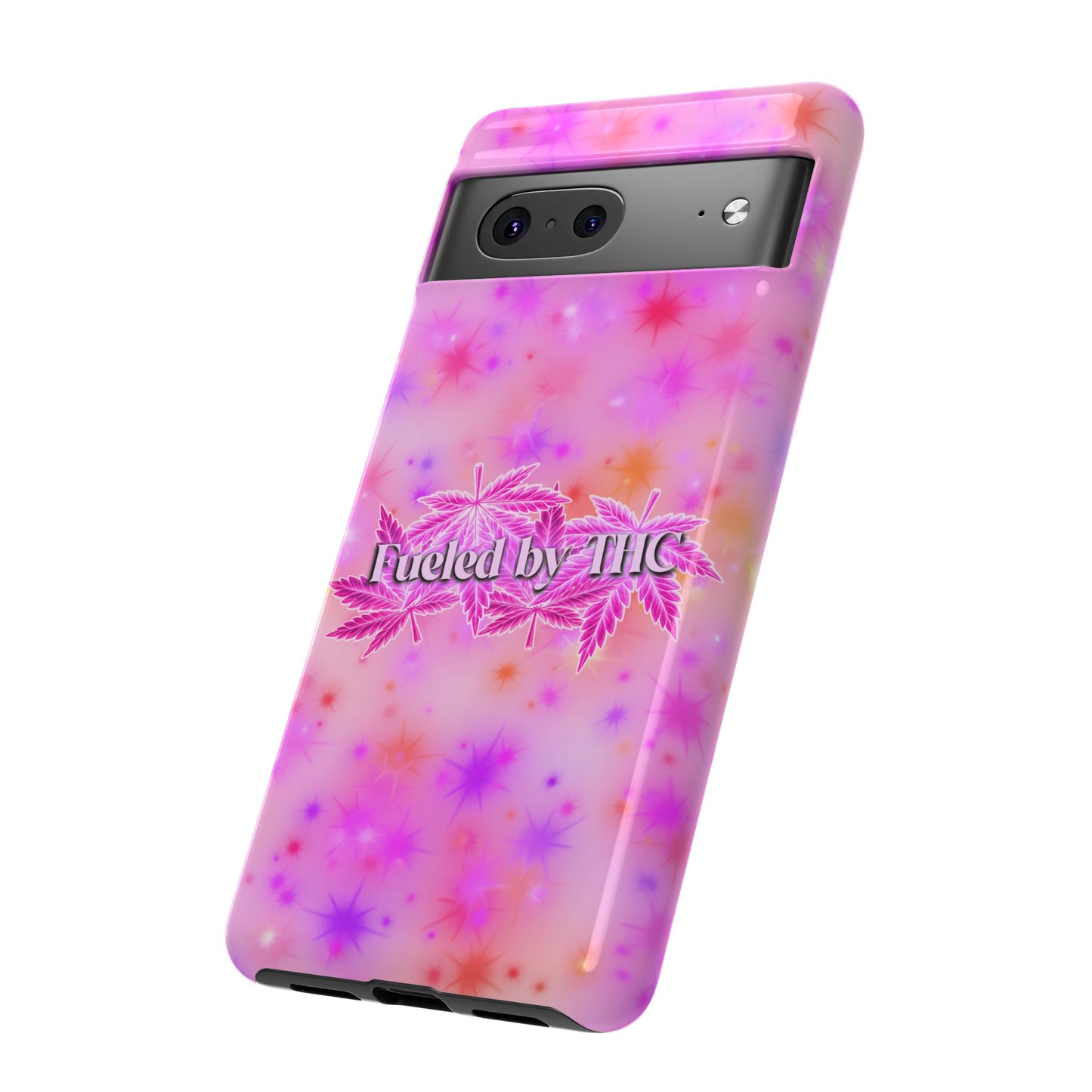 Tough Case — "Fueled by THC" Pink Tie-Dye Phone Cover