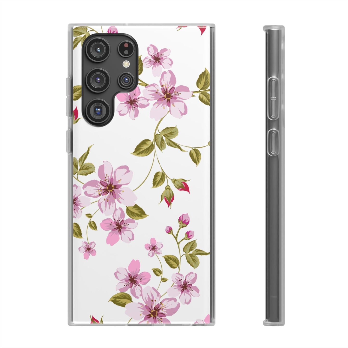 Floral Pink Blossom Phone Case — Slim Flexi Protective Case