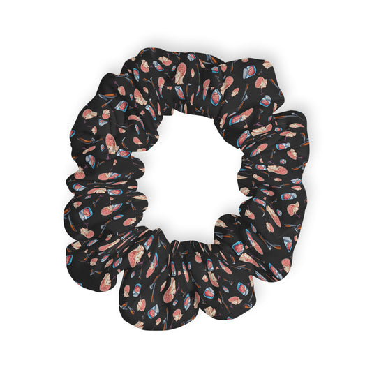 Lobotomy design Scrunchie — lobotomy Print Hair Tie