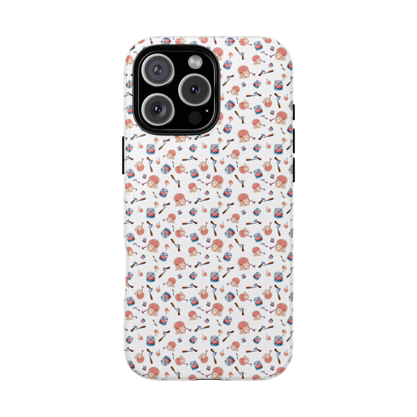 Lobotomy design Tough Phone Case – Durable Protective Cover with lobotomy Pattern