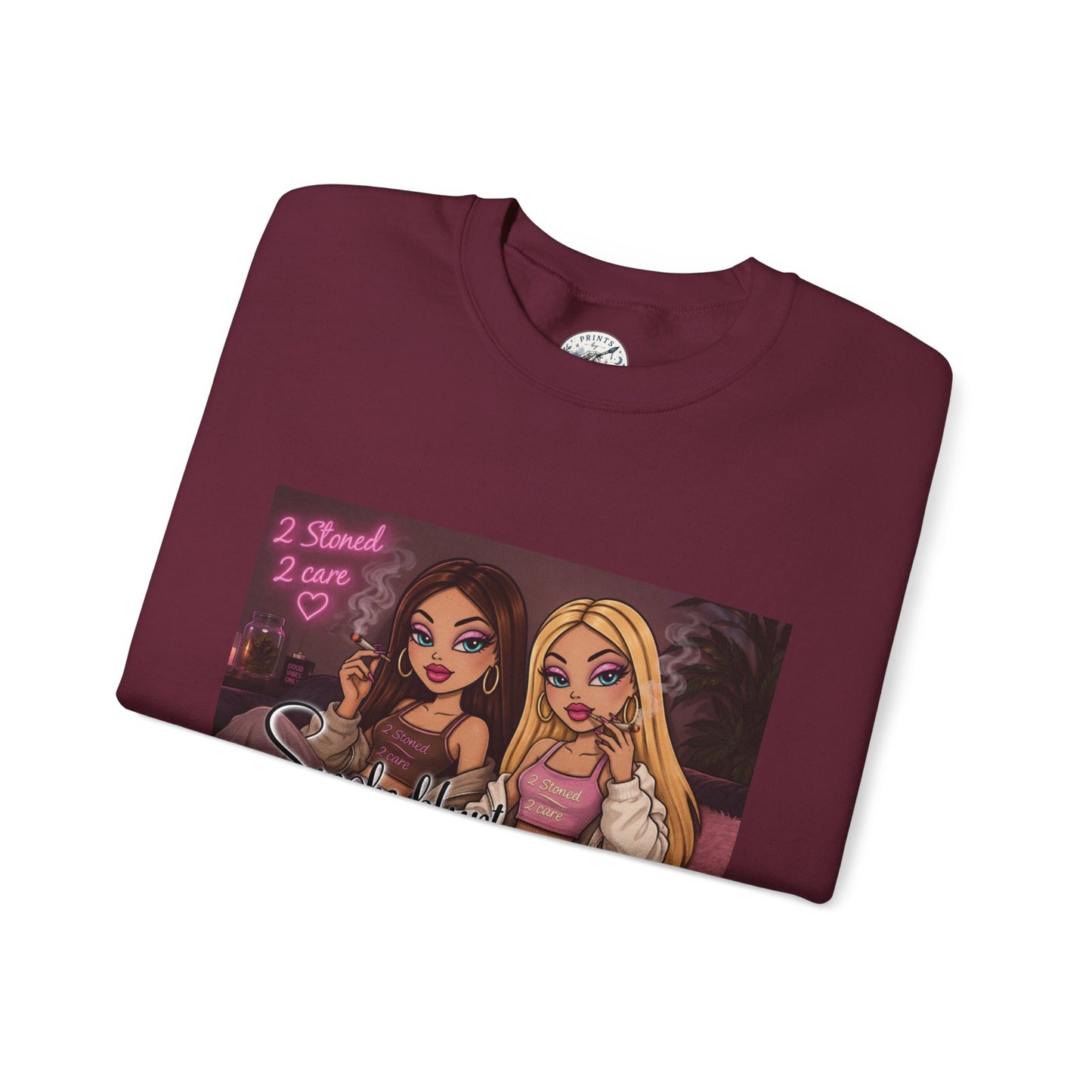 Smoke blunt serve cunt Unisex Heavy Blend™ Crewneck Sweatshirt