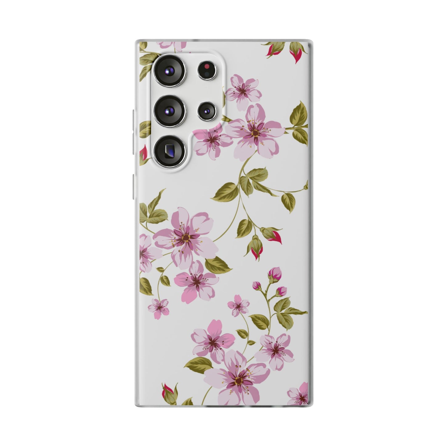 Floral Pink Blossom Phone Case — Slim Flexi Protective Case