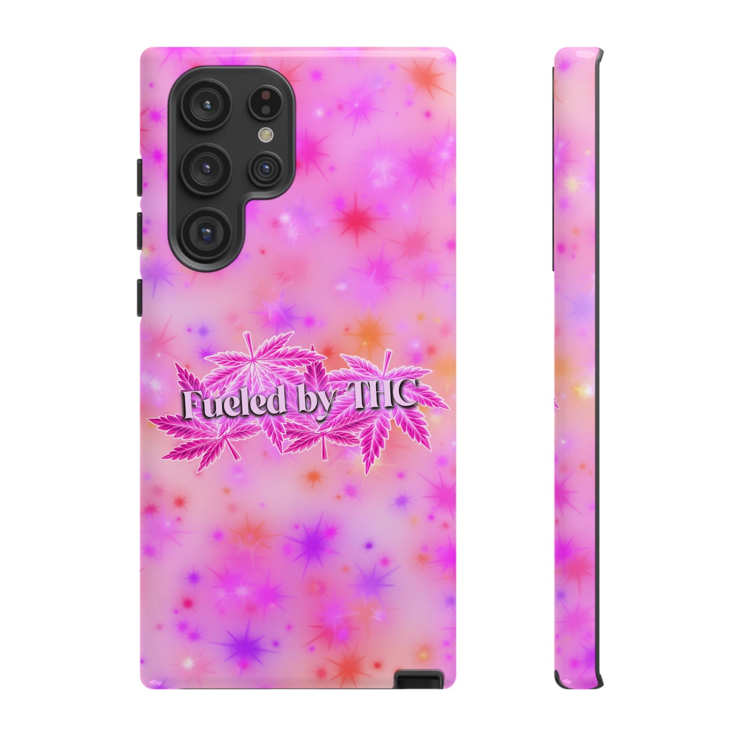 Tough Case — "Fueled by THC" Pink Tie-Dye Phone Cover