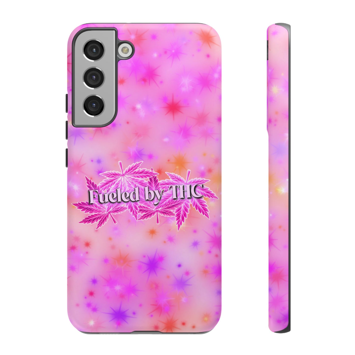 Tough Case — "Fueled by THC" Pink Tie-Dye Phone Cover