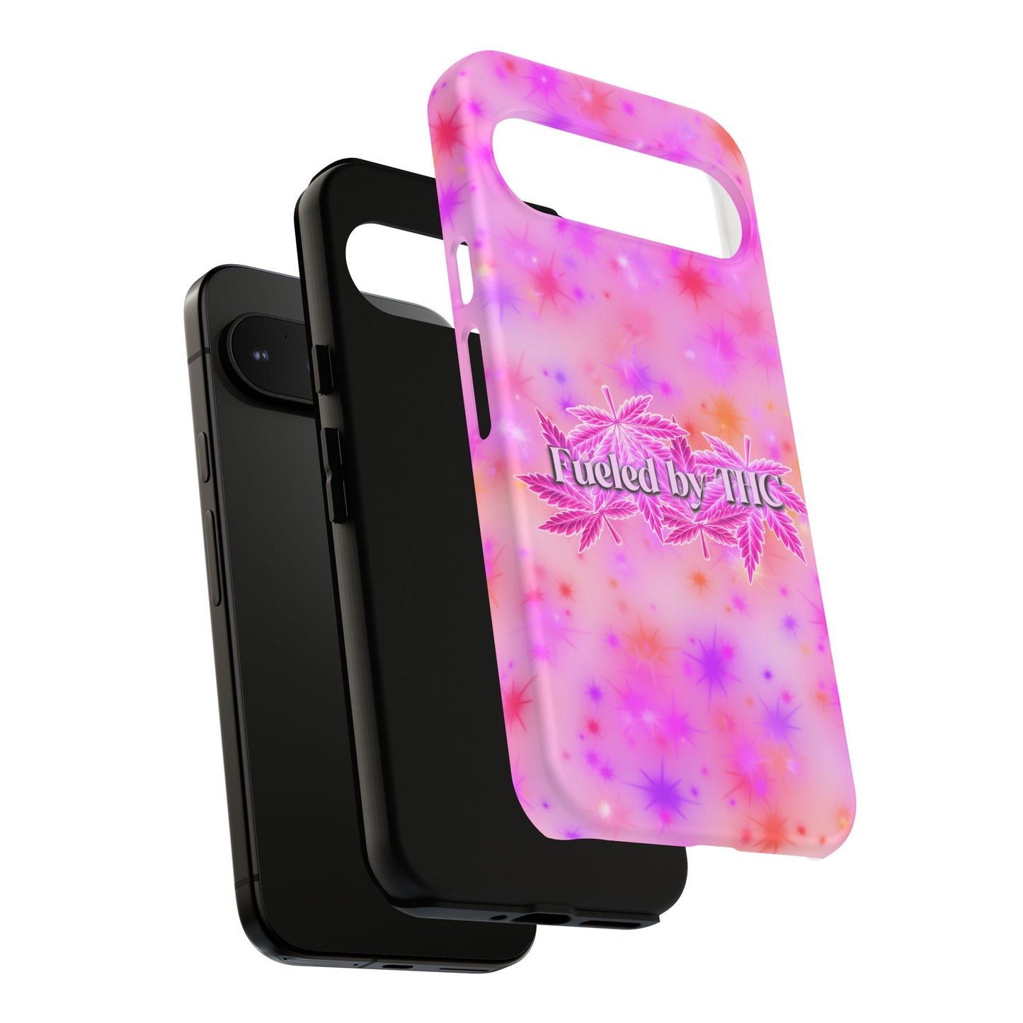 Tough Case — "Fueled by THC" Pink Tie-Dye Phone Cover