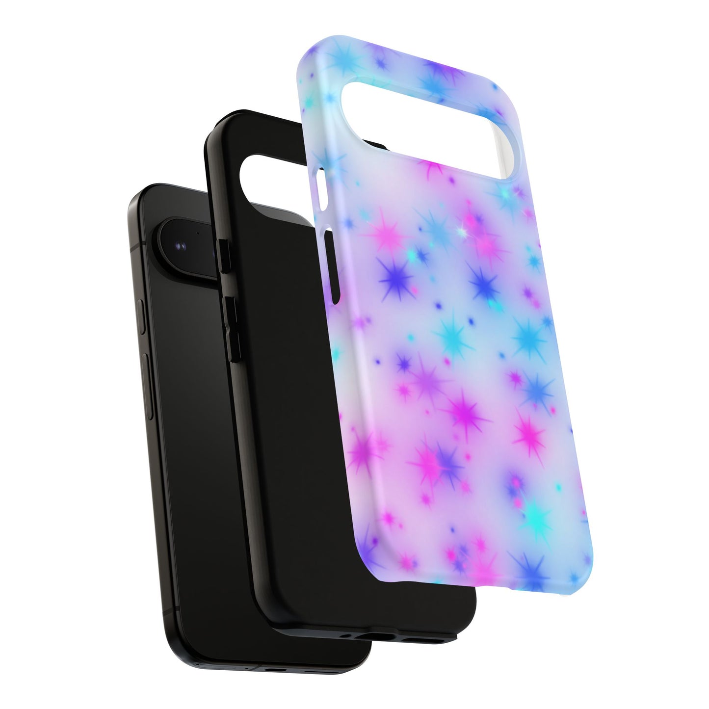 Galaxy Sparkle Tough Phone Case - Pastel Starburst Protective Cover