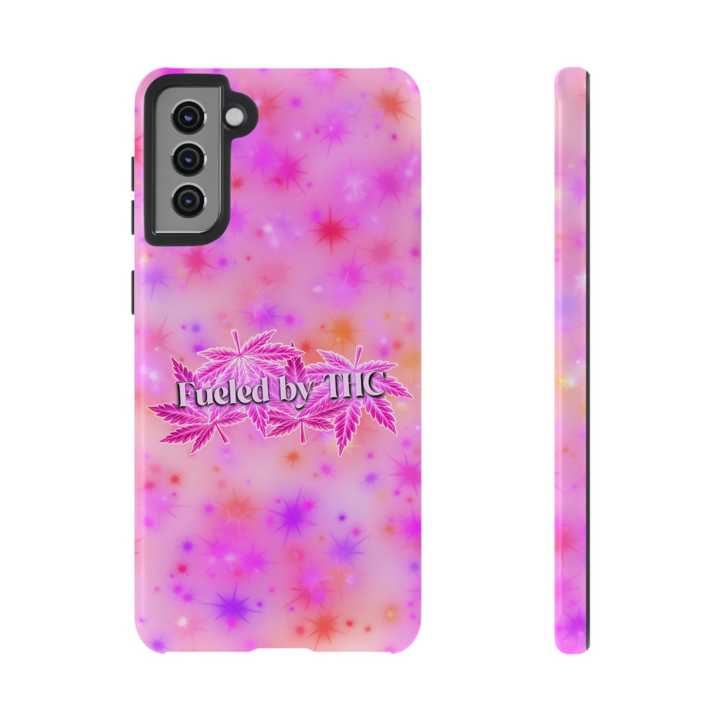 Tough Case — "Fueled by THC" Pink Tie-Dye Phone Cover