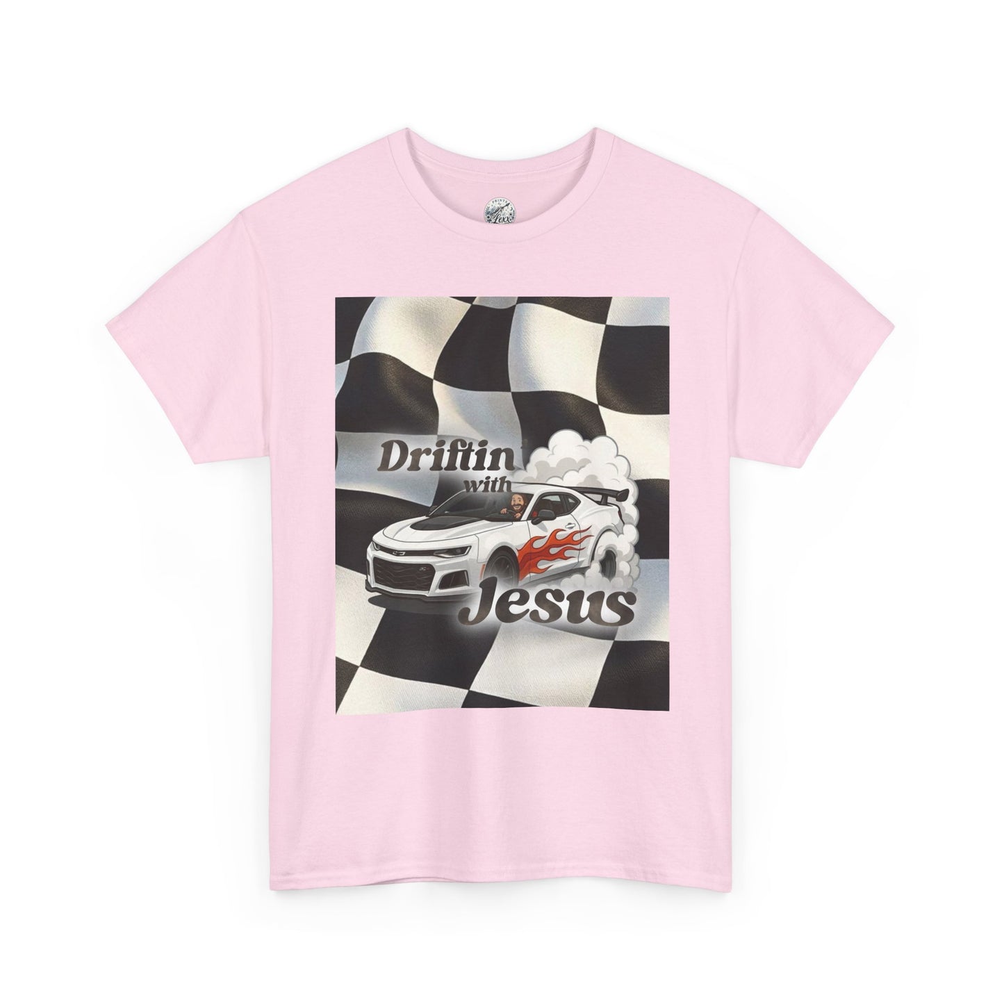 Driftin' with Jesus Tee — Christian Racing Graphic T-Shirt