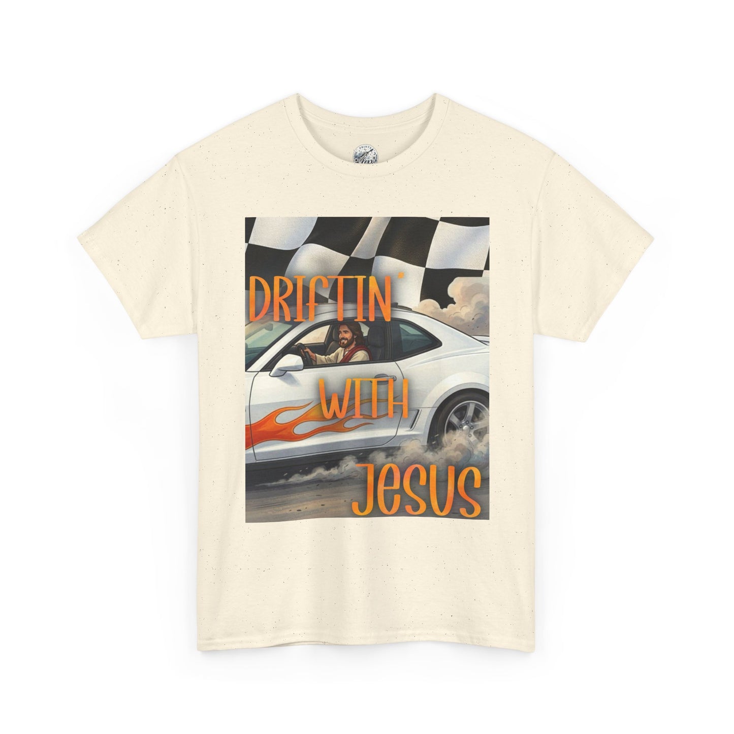 Driftin' with Jesus T-Shirt — Christian Racing Graphic Tee