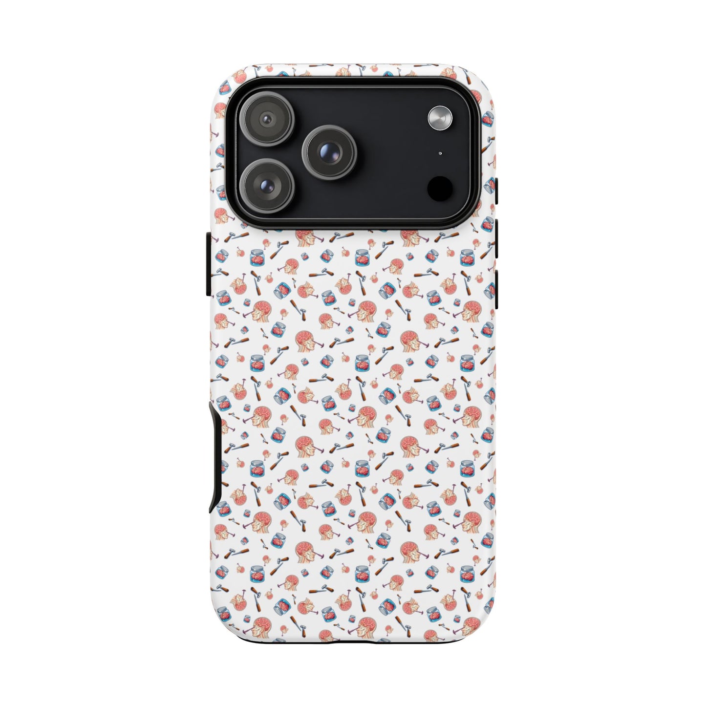 Lobotomy design Tough Phone Case – Durable Protective Cover with lobotomy Pattern