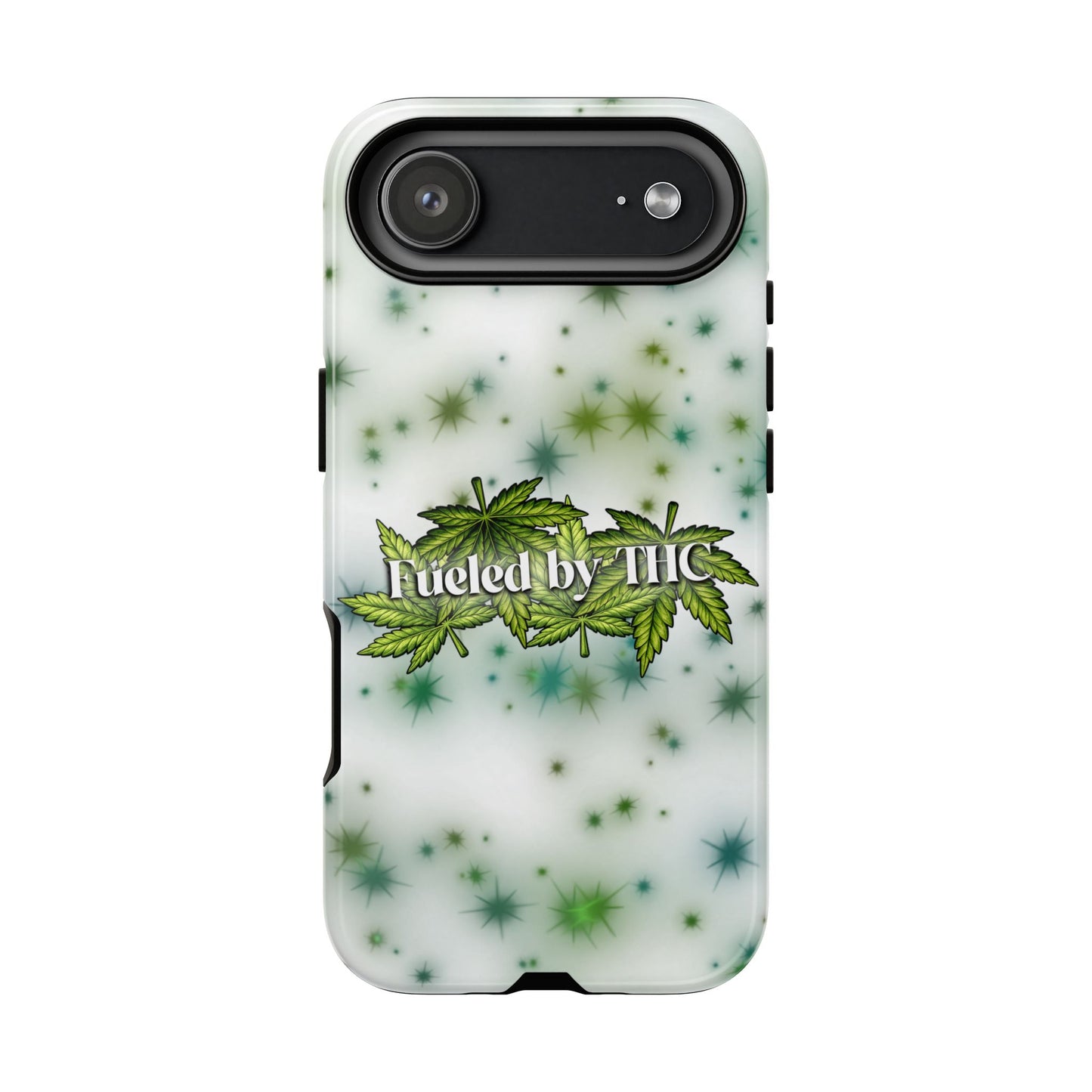 Phone Case — “Fueled by THC” Green Leaf Design