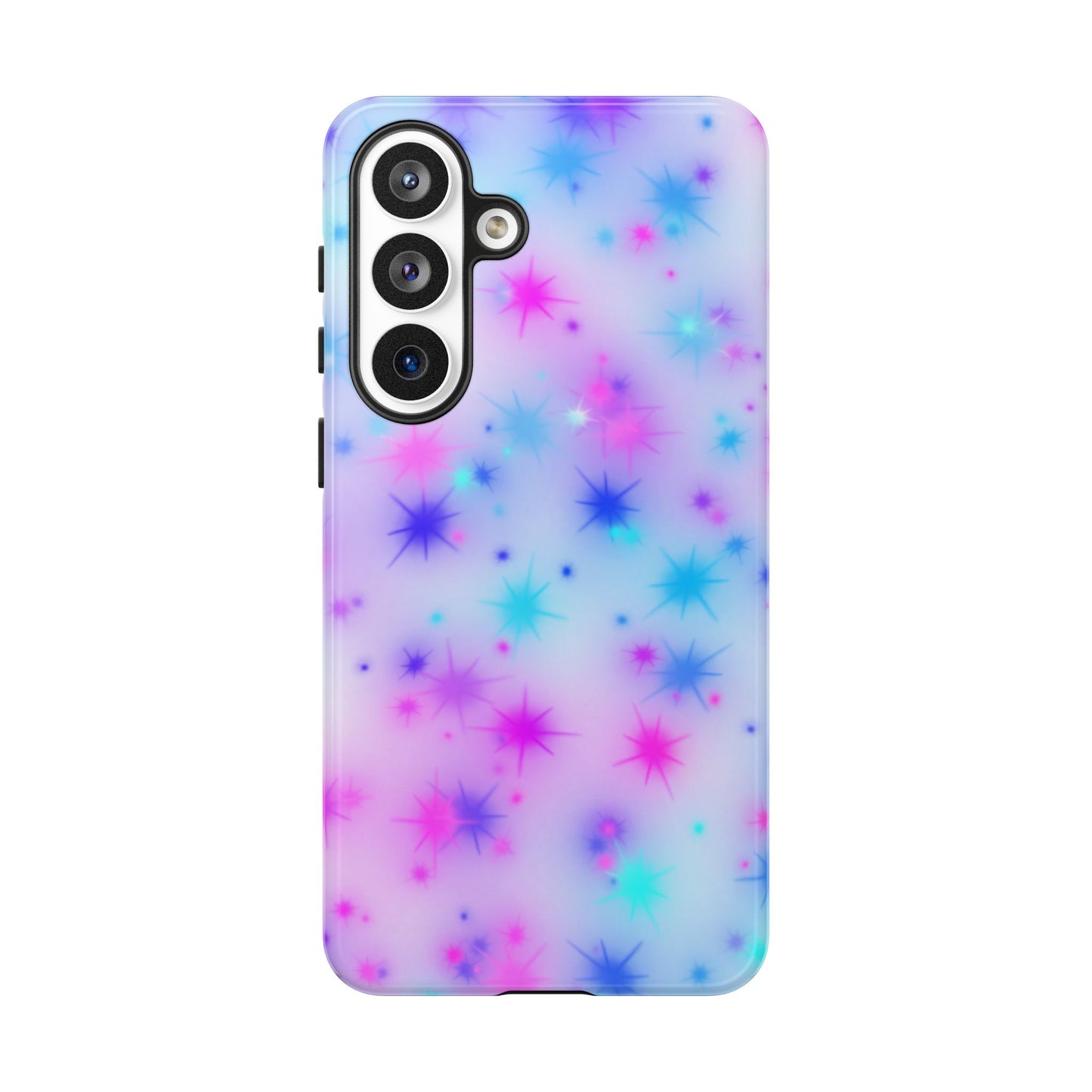 Galaxy Sparkle Tough Phone Case - Pastel Starburst Protective Cover
