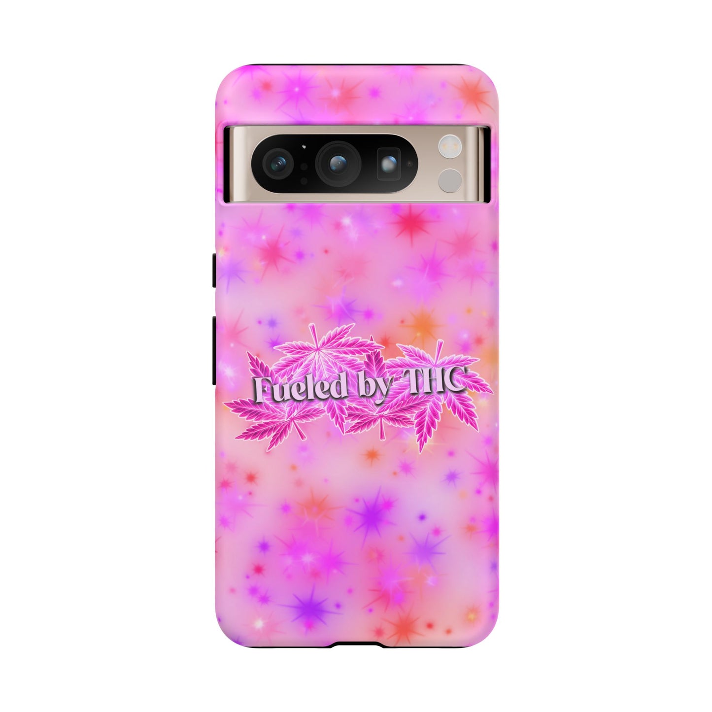 Tough Case — "Fueled by THC" Pink Tie-Dye Phone Cover