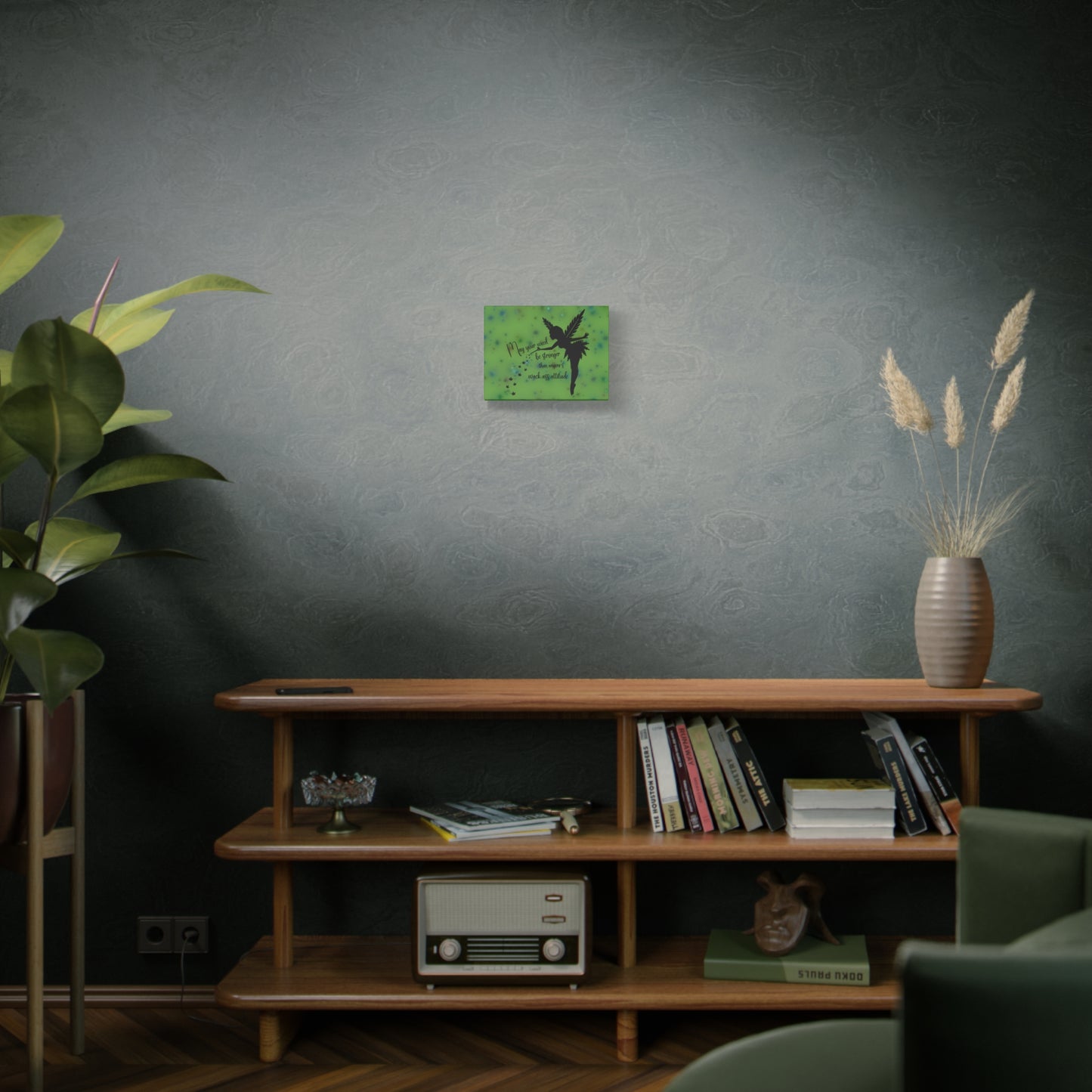 Canvas Wall Art — "May your weed be stronger than anyone's wack-ass attitude" Fairy Silhouette