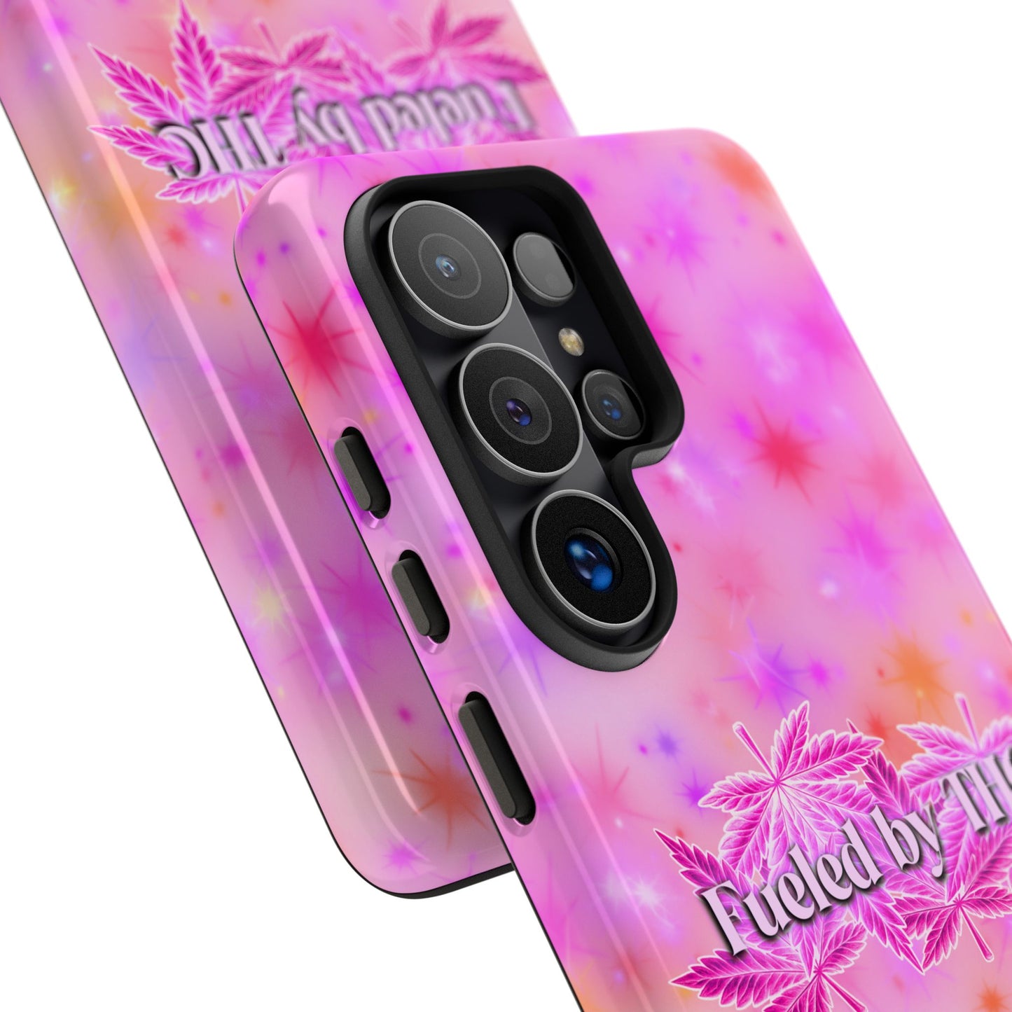 Tough Case — "Fueled by THC" Pink Tie-Dye Phone Cover