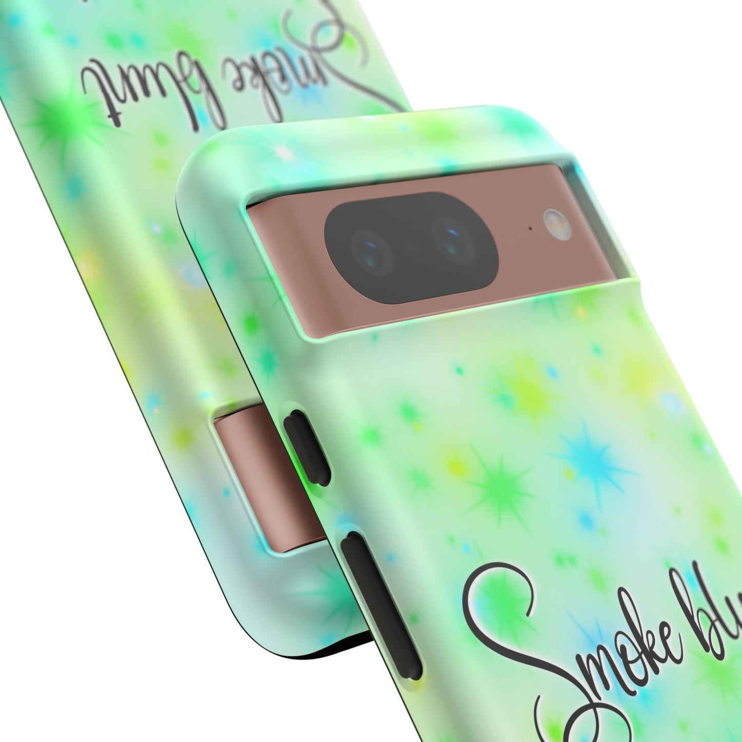 Phone Case — "Smoke blunt Serve cunt" Green Starburst Protective Case