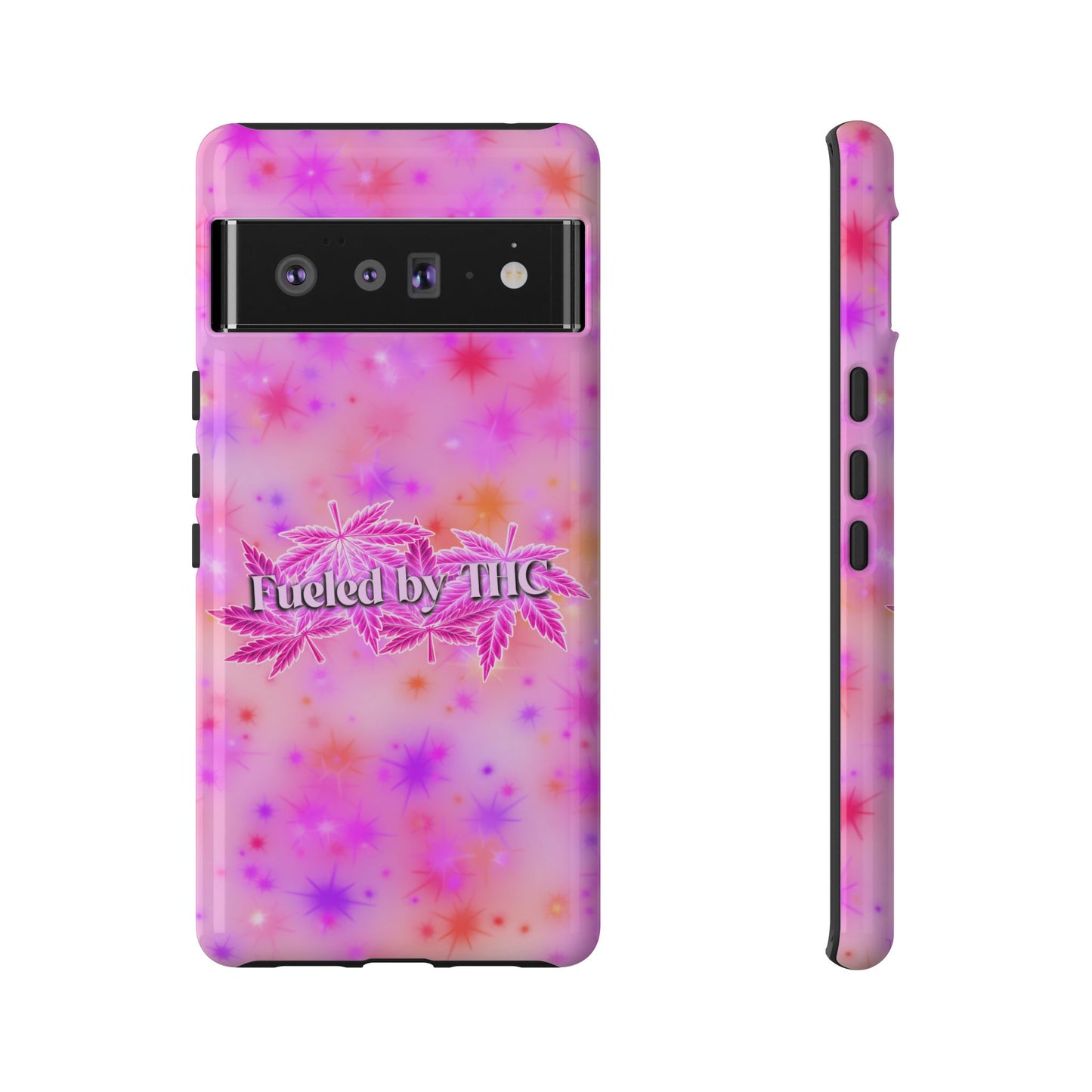 Tough Case — "Fueled by THC" Pink Tie-Dye Phone Cover