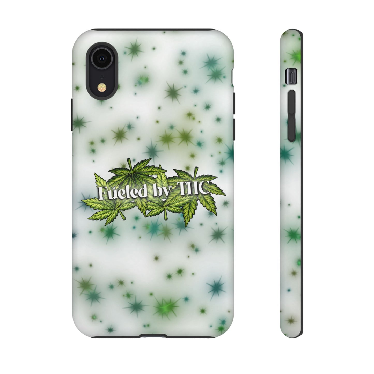 Phone Case — “Fueled by THC” Green Leaf Design