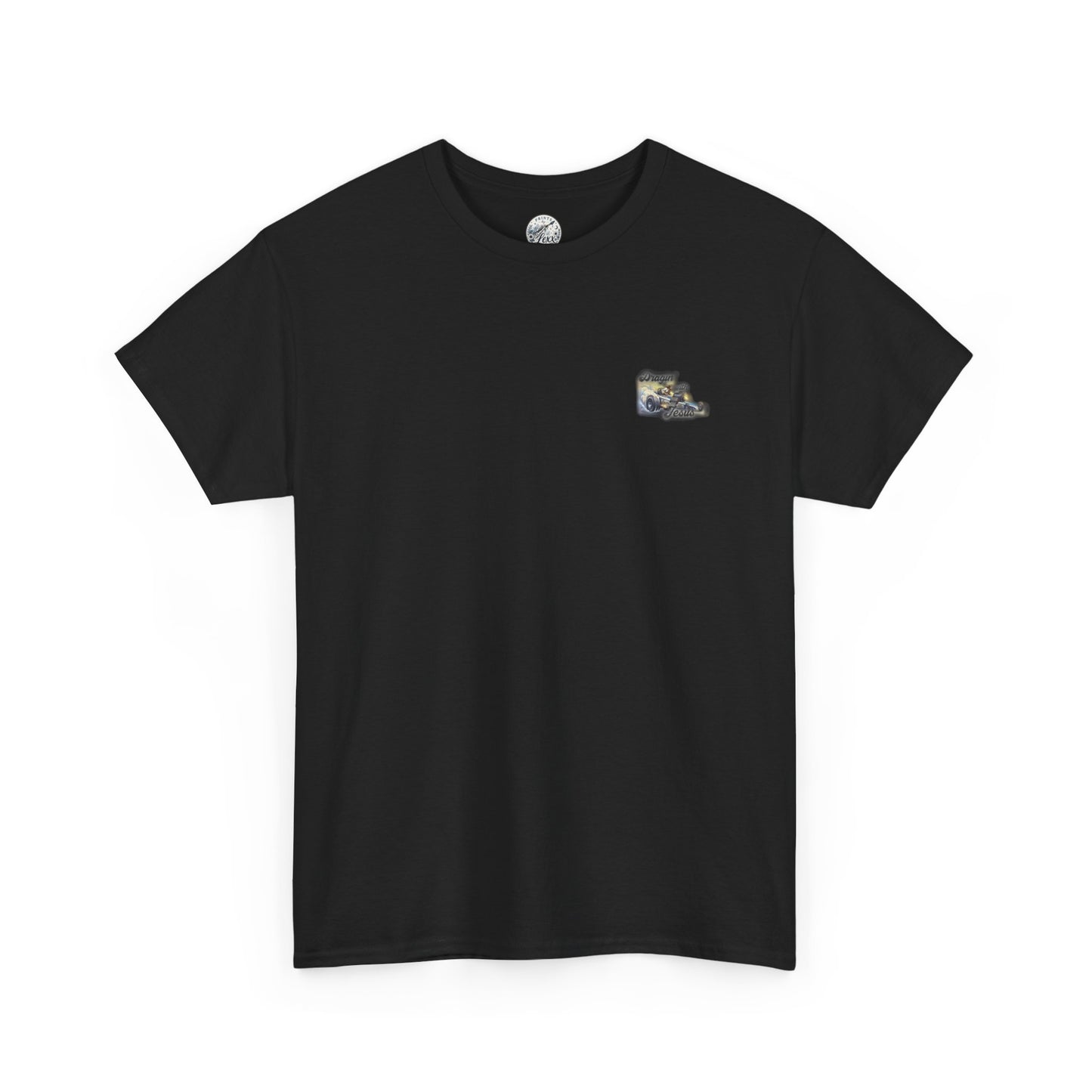 T-Shirt — "Dragin' With Jesus" Classic Car Faith Tee