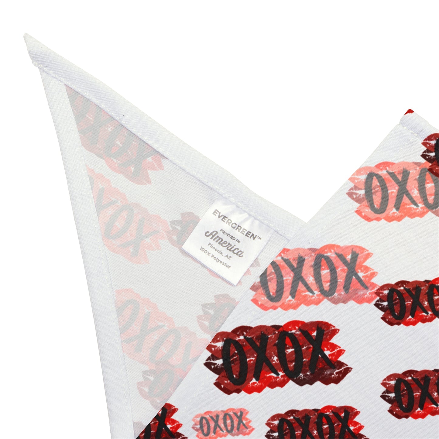 Pet Bandana — Red & Pink "XOXO" Valentine Dog Bandana