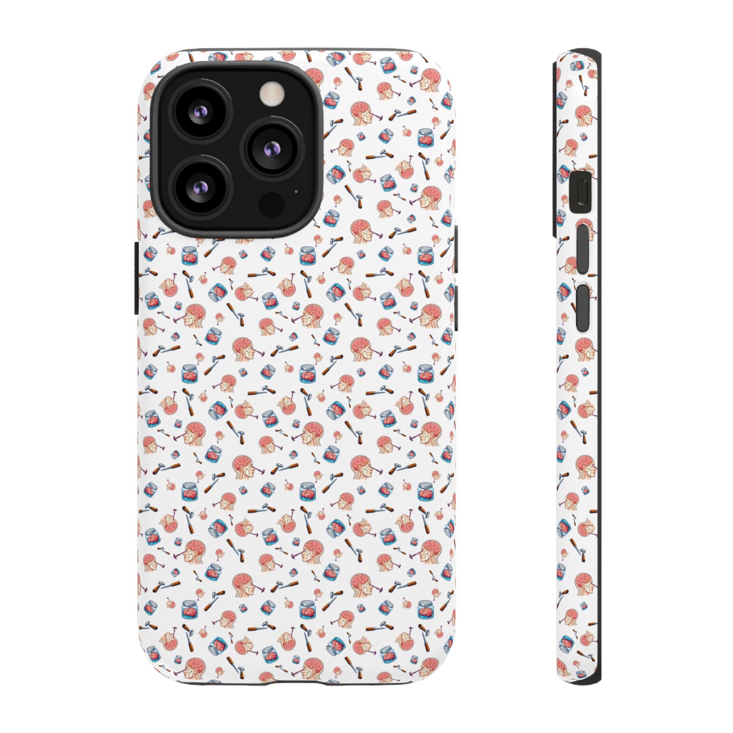 Lobotomy design Tough Phone Case – Durable Protective Cover with lobotomy Pattern
