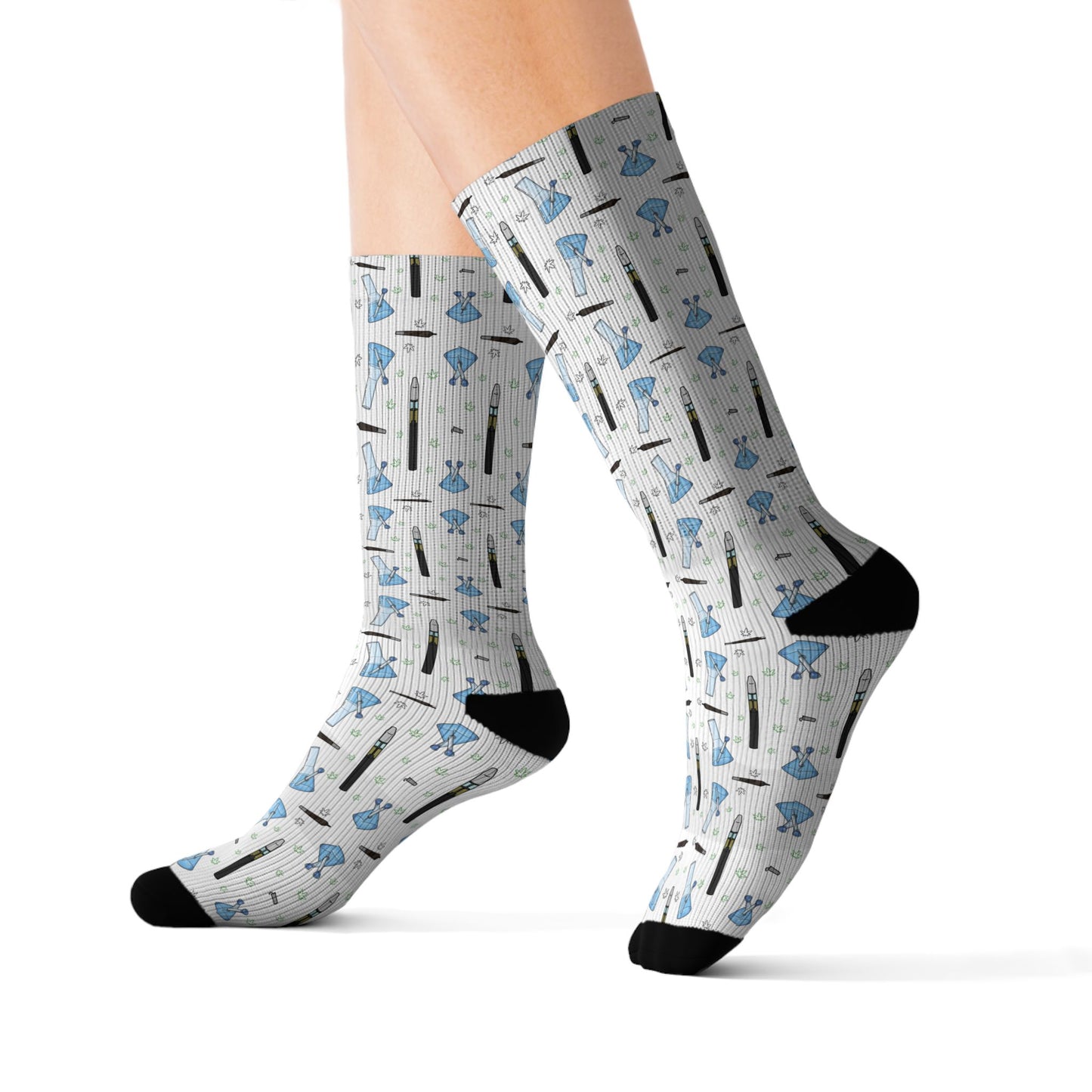 Bong & Penjamin Sublimation Socks — bong & PenjaminCrew Novelty Crew Socks