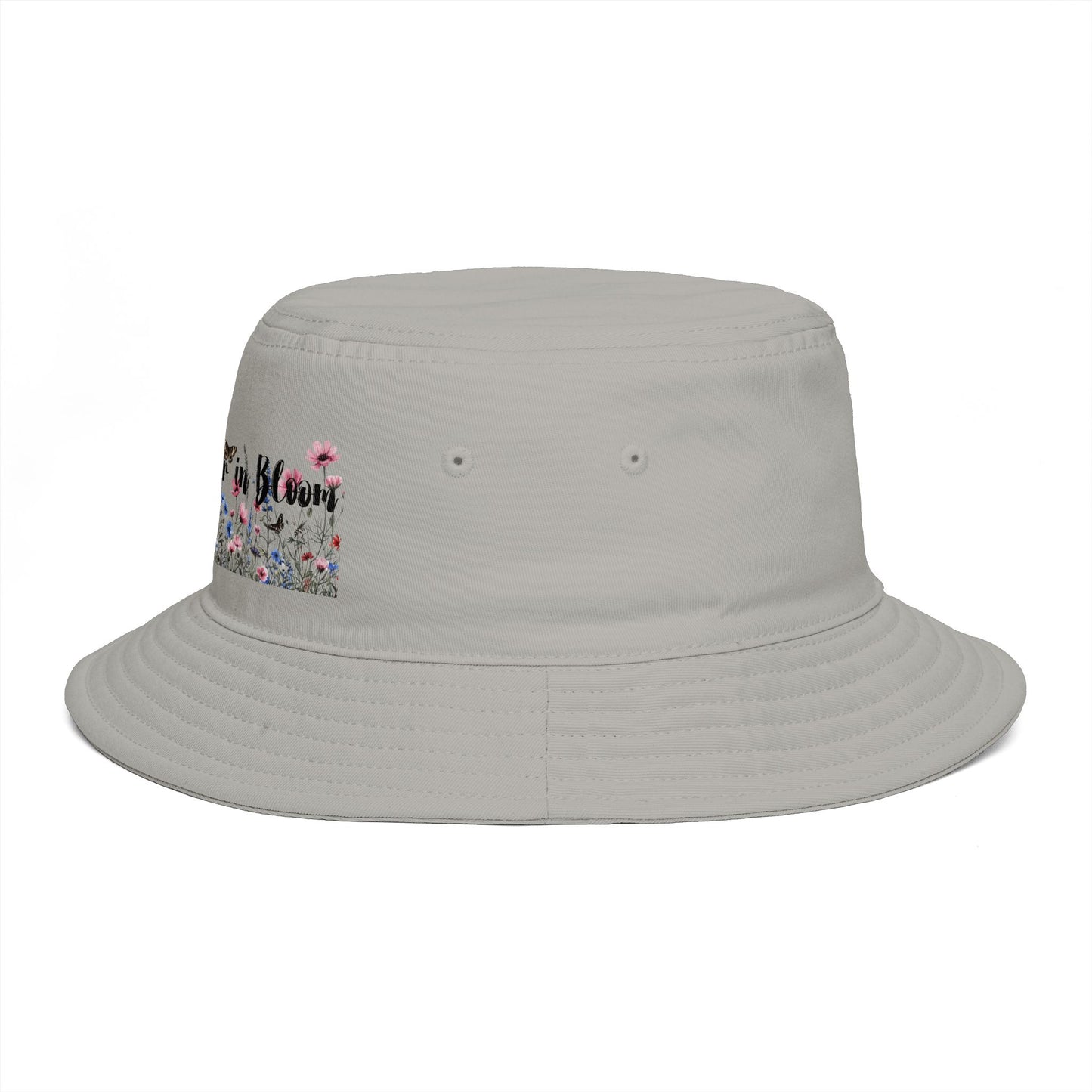 Bucket Hat — "Life's Better in Bloom" Floral Sun Hat