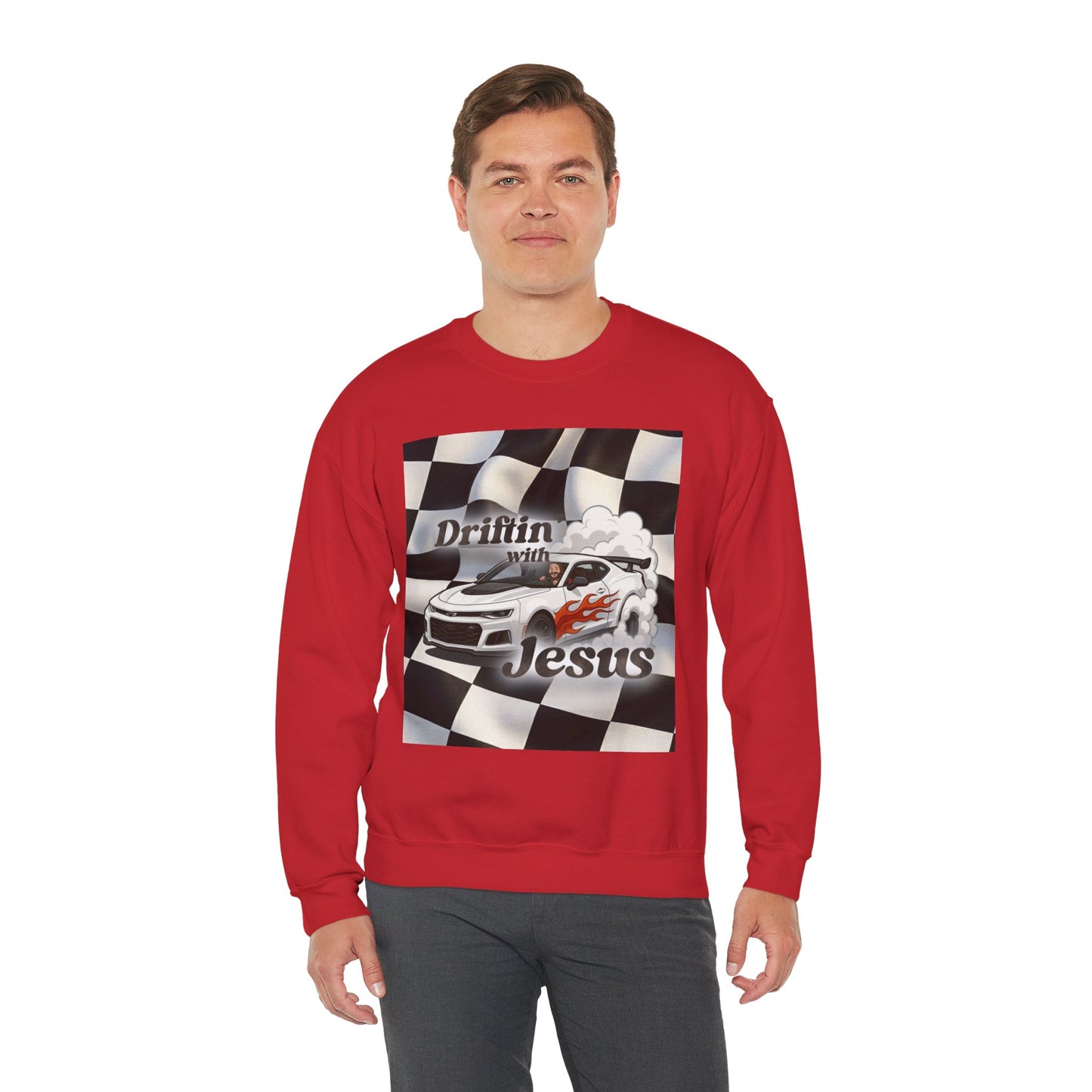 Drifting with Jesus Unisex Heavy Blend™ Crewneck Sweatshirt