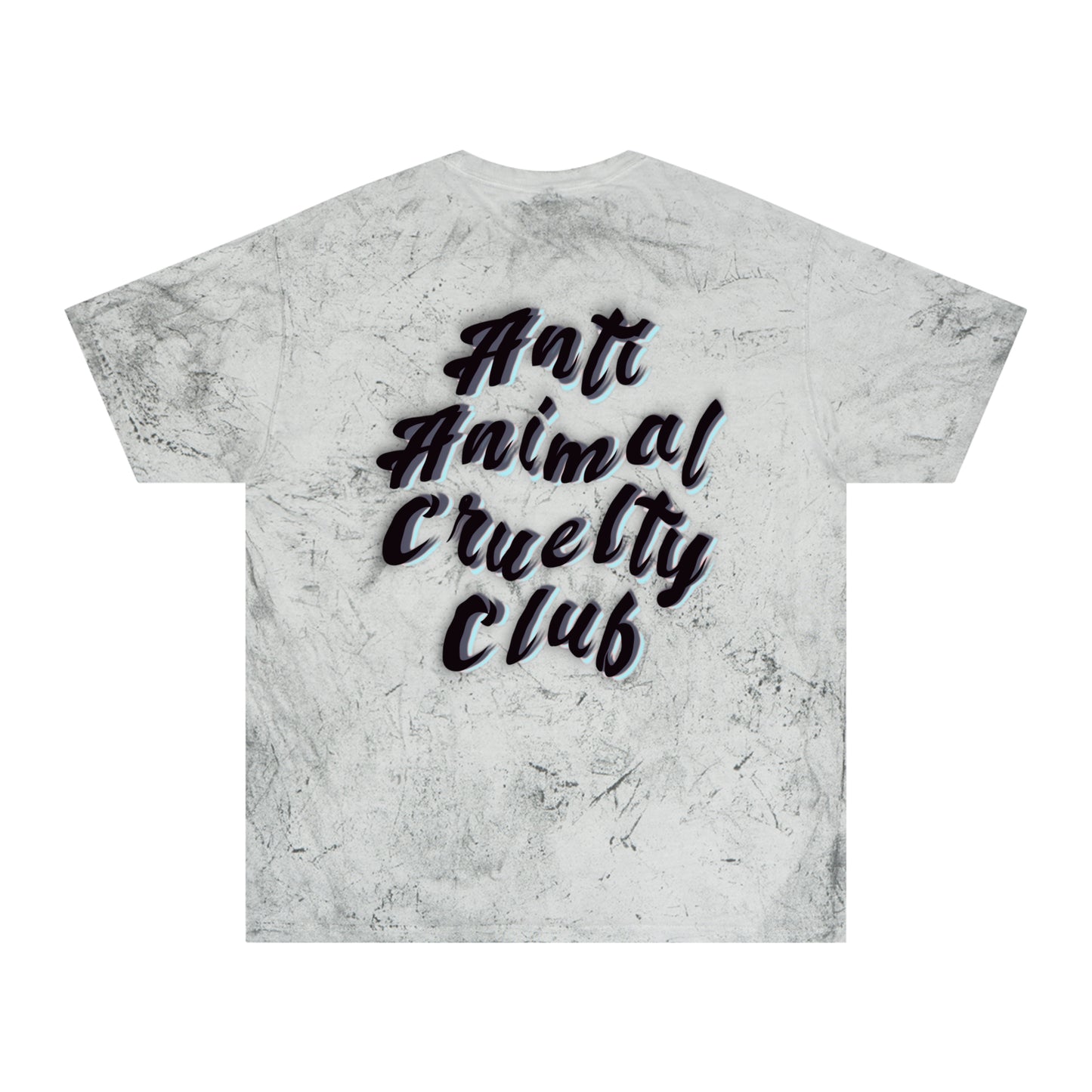 Anti Animal Cruelty Club T-Shirt — Distressed Marble Graphic Tee