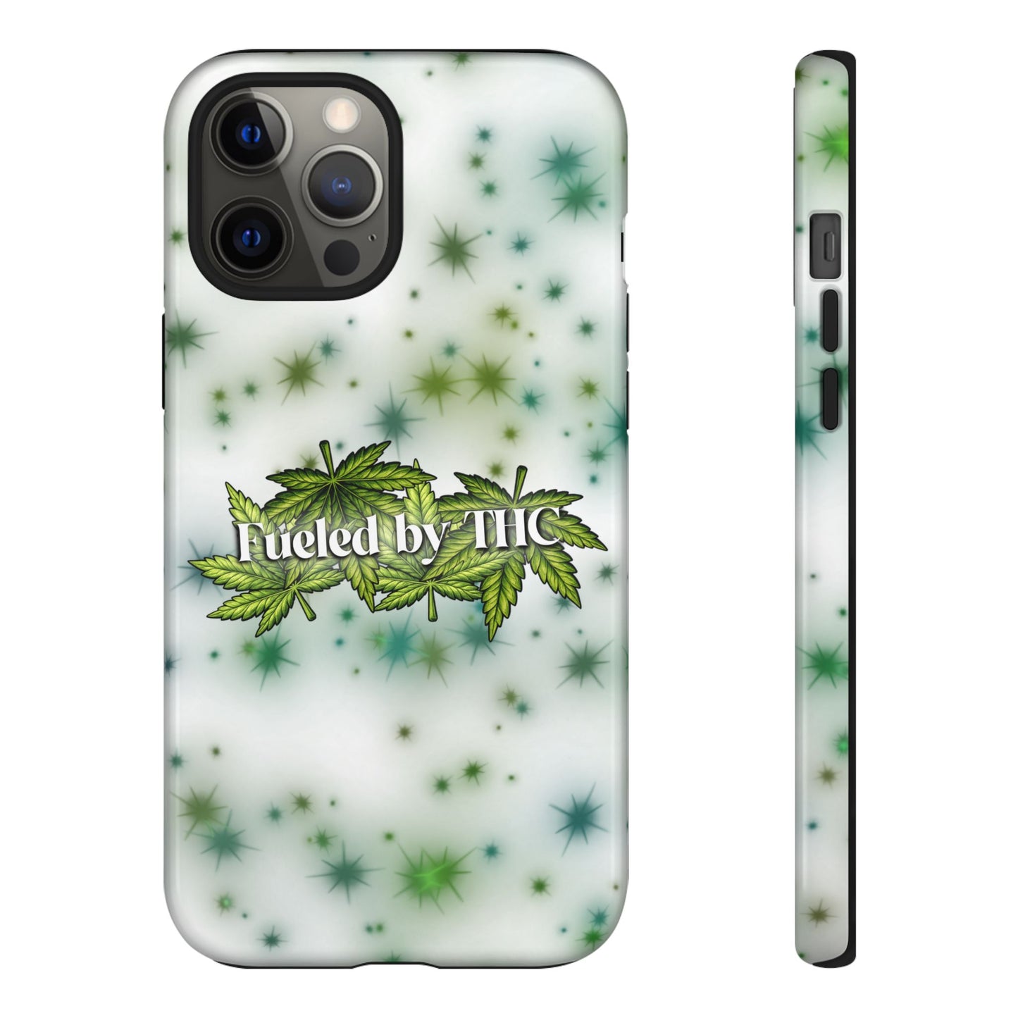 Phone Case — “Fueled by THC” Green Leaf Design