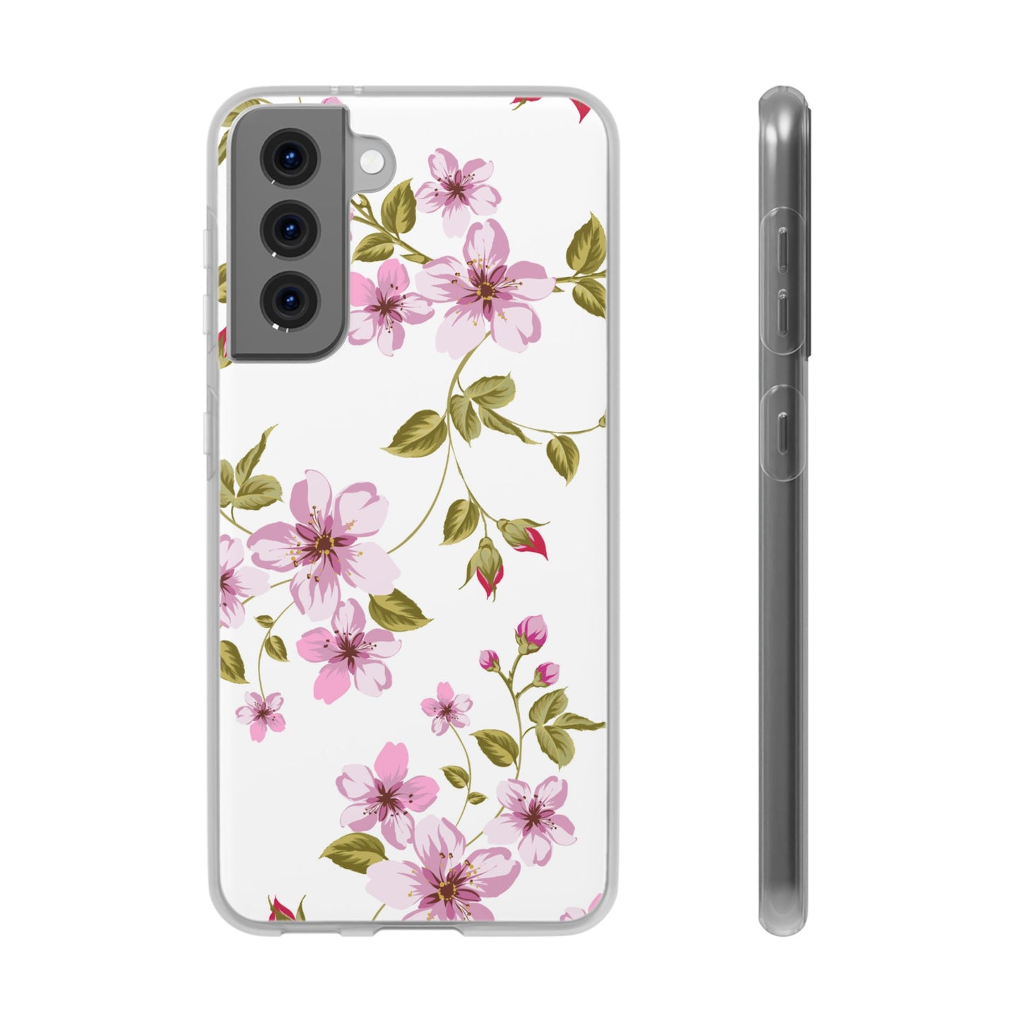 Floral Pink Blossom Phone Case — Slim Flexi Protective Case