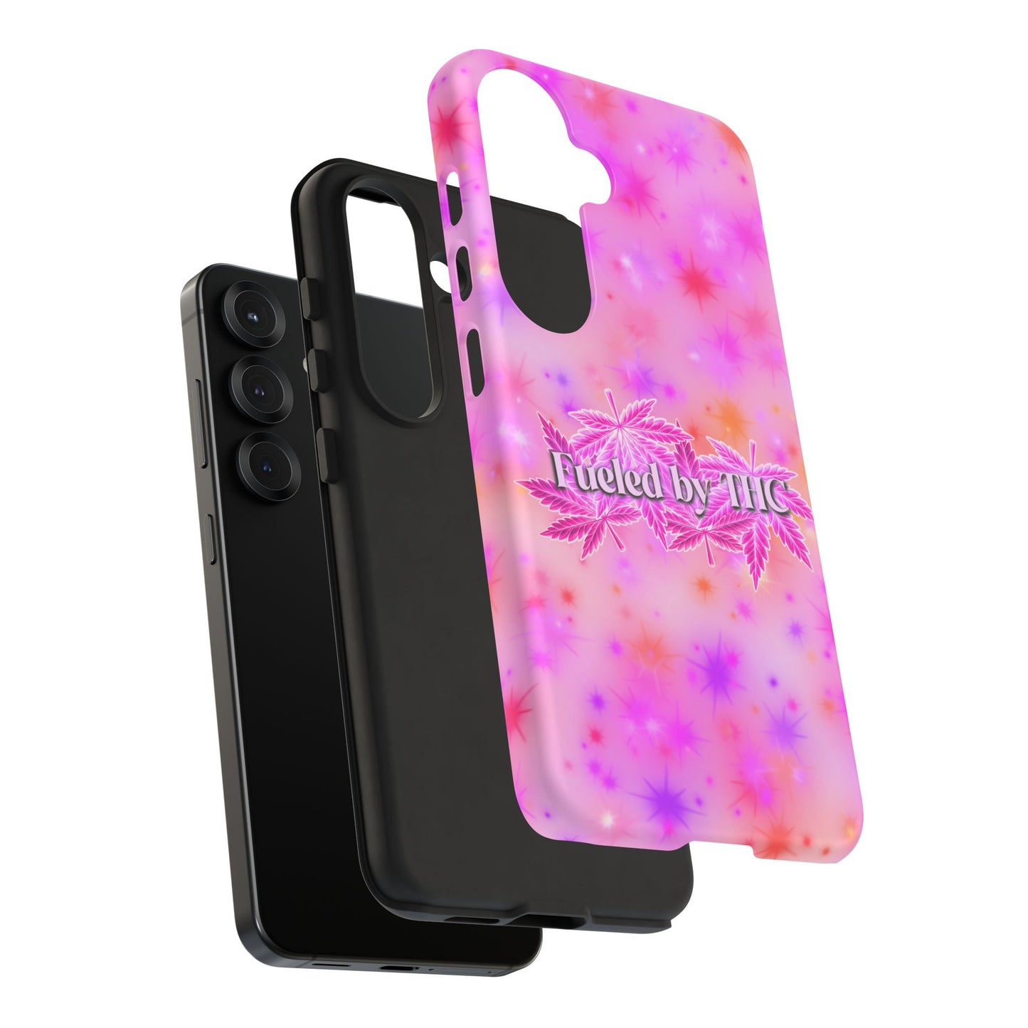 Tough Case — "Fueled by THC" Pink Tie-Dye Phone Cover