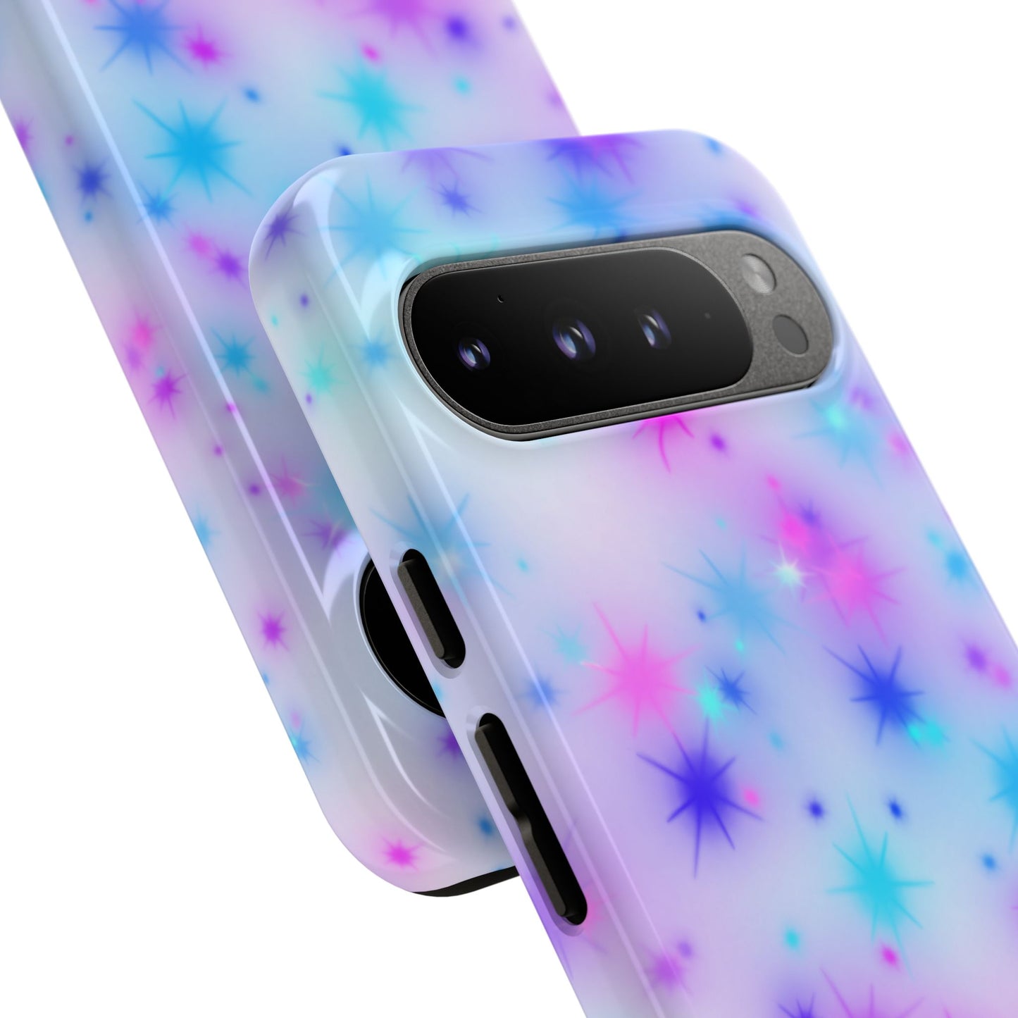 Galaxy Sparkle Tough Phone Case - Pastel Starburst Protective Cover