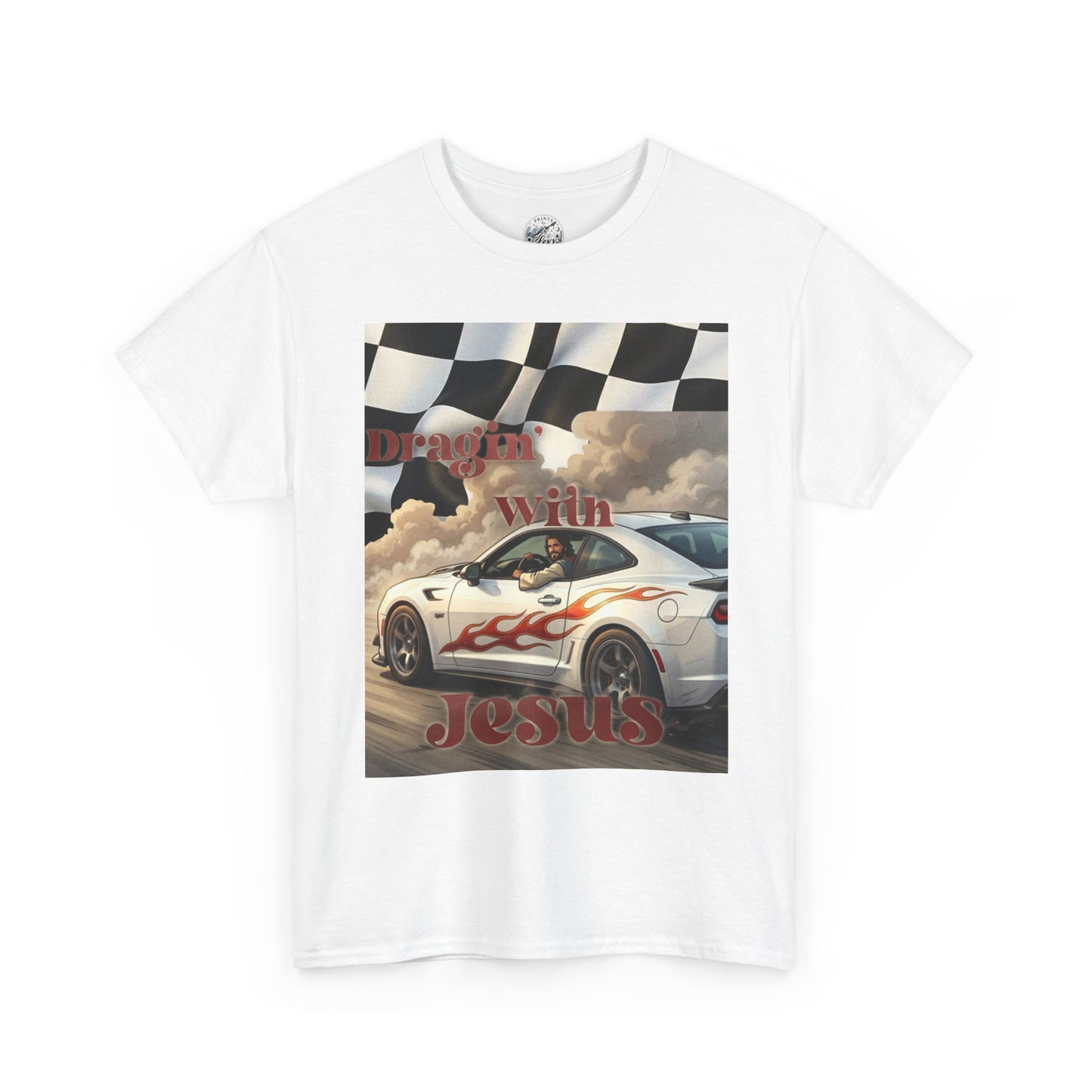 Racing With Jesus T-Shirt — Faith & Speed Graphic Tee